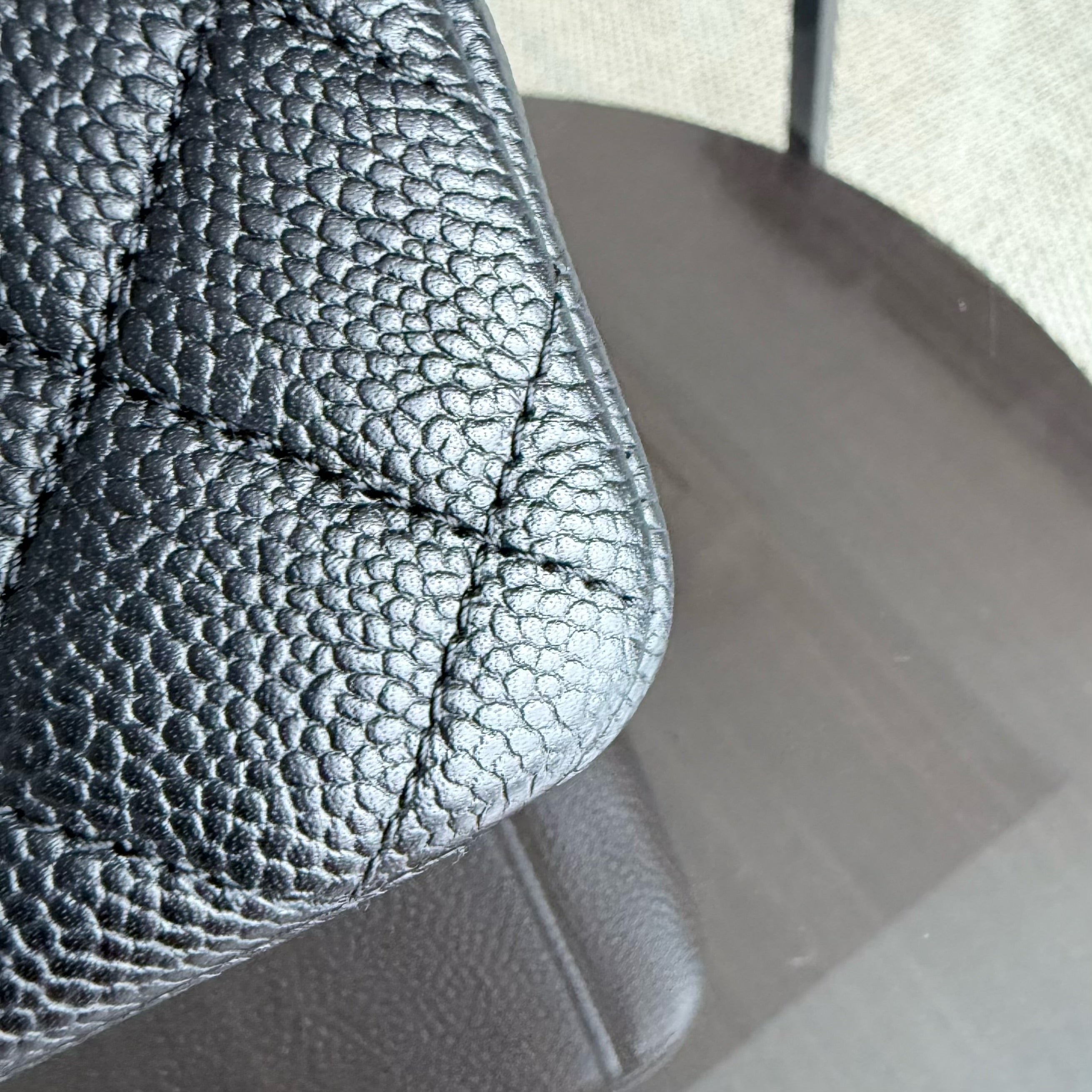 Chanel Filigree CC Medium - 25CM Caviar Quilted Grained Calfskin Black Gold Hardware Series 24