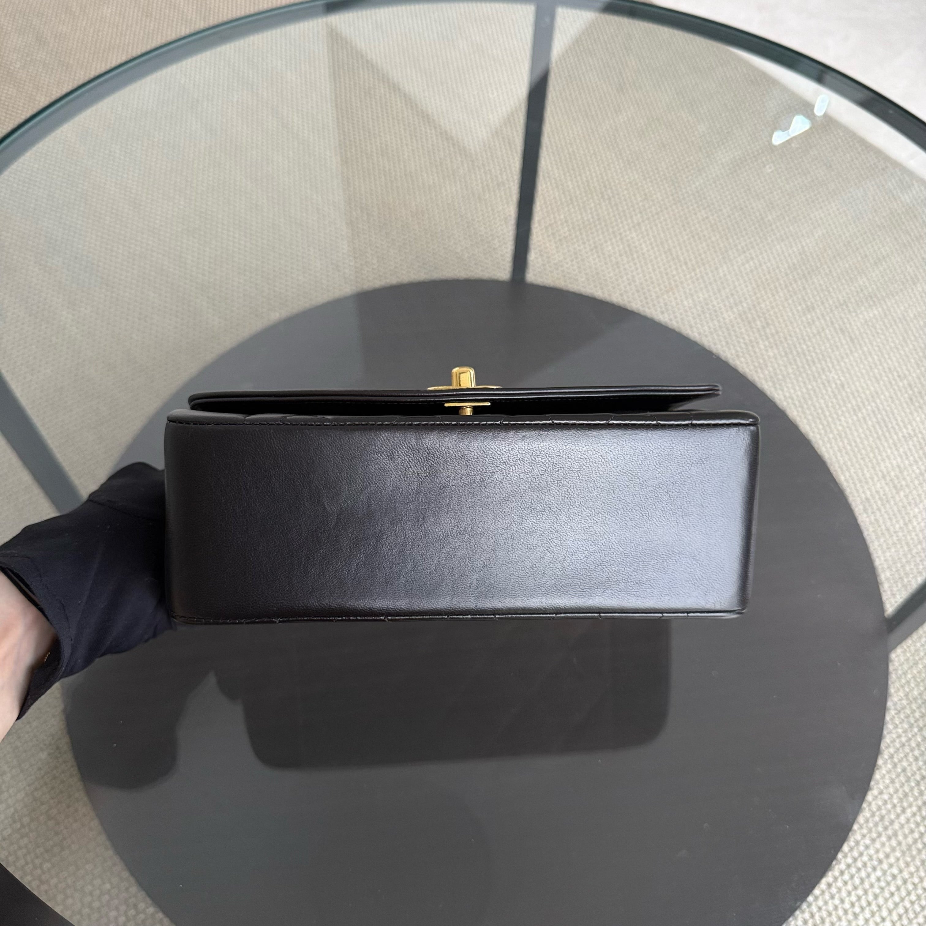 Chanel Diana Small - 23CM Quilted Lambskin Black 24K Gold Hardware Series 3
