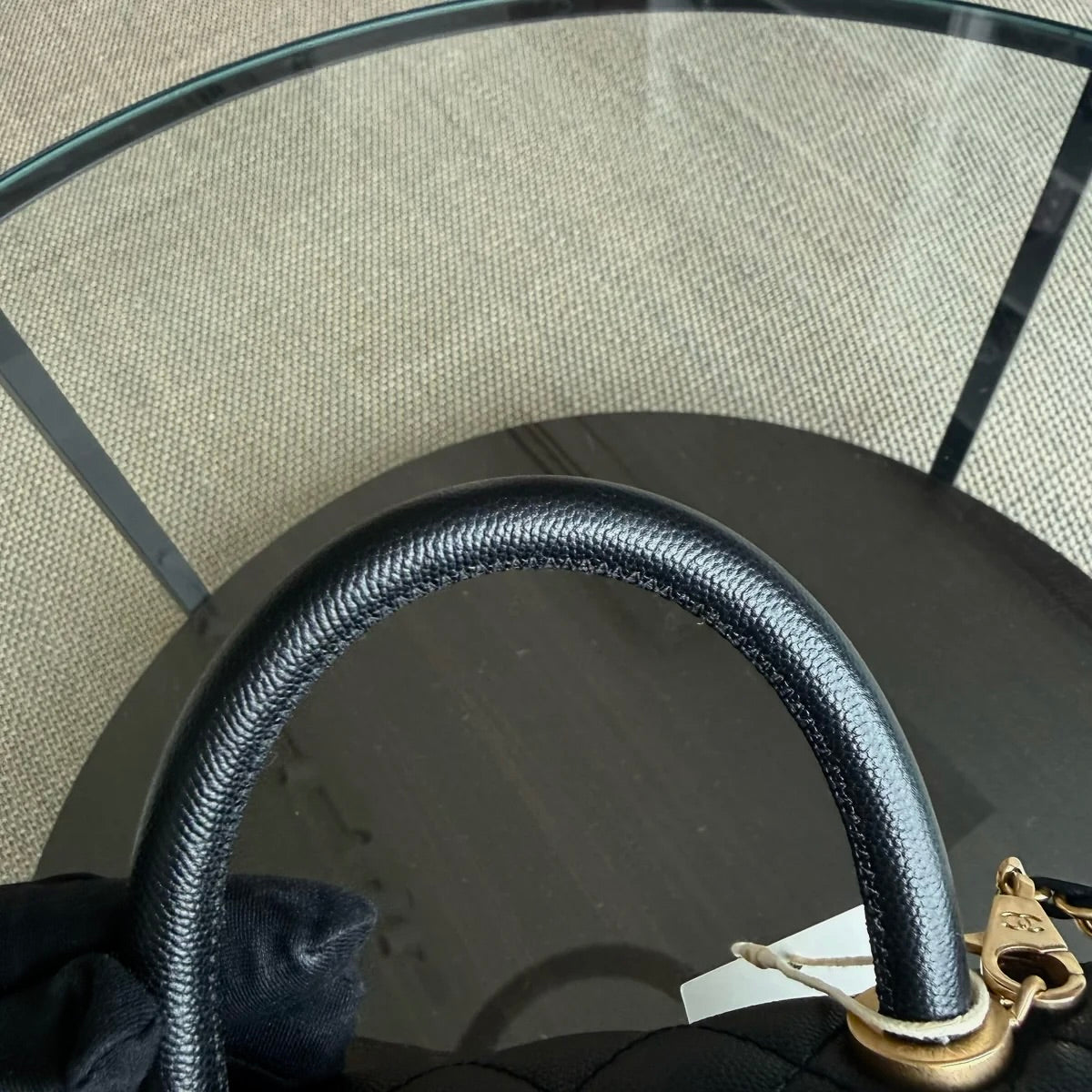 Chanel Coco Handle Small - Caviar Quilted Black Gold Hardware