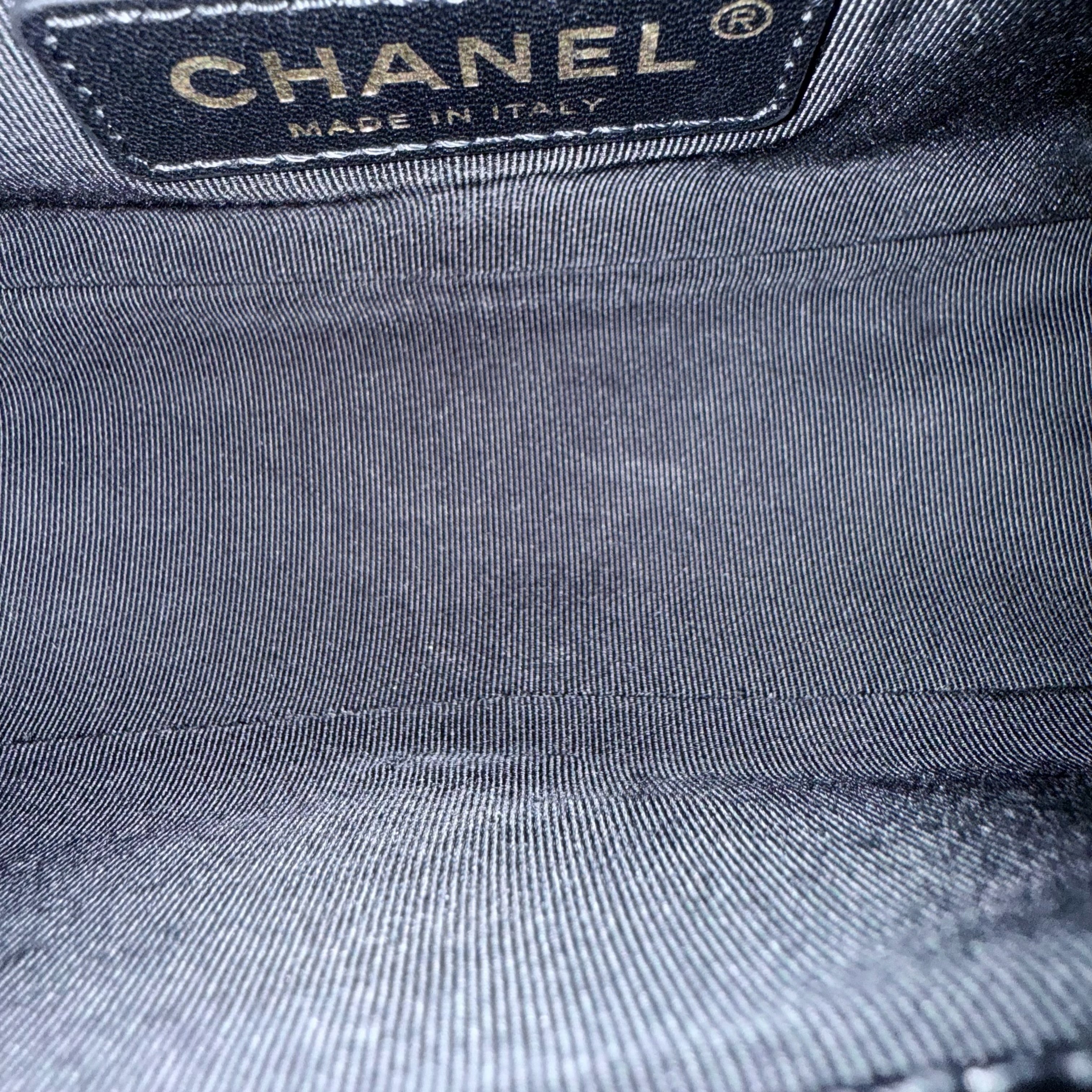 Chanel Boy Small - Caviar 20CM Quilted Black Gold Hardware Series 24