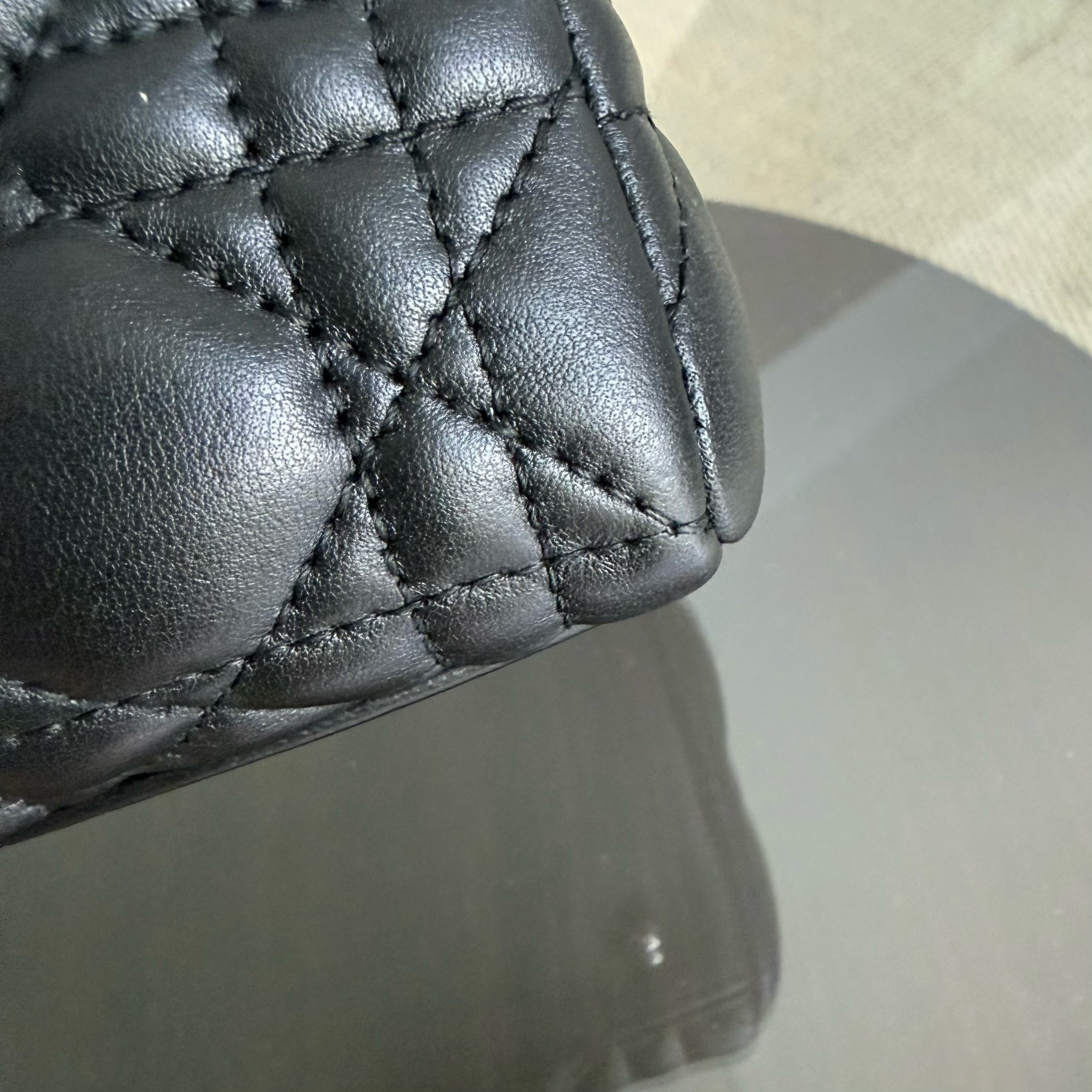 Dior Lady Medium - Cannage Lambskin Black Silver Hardware