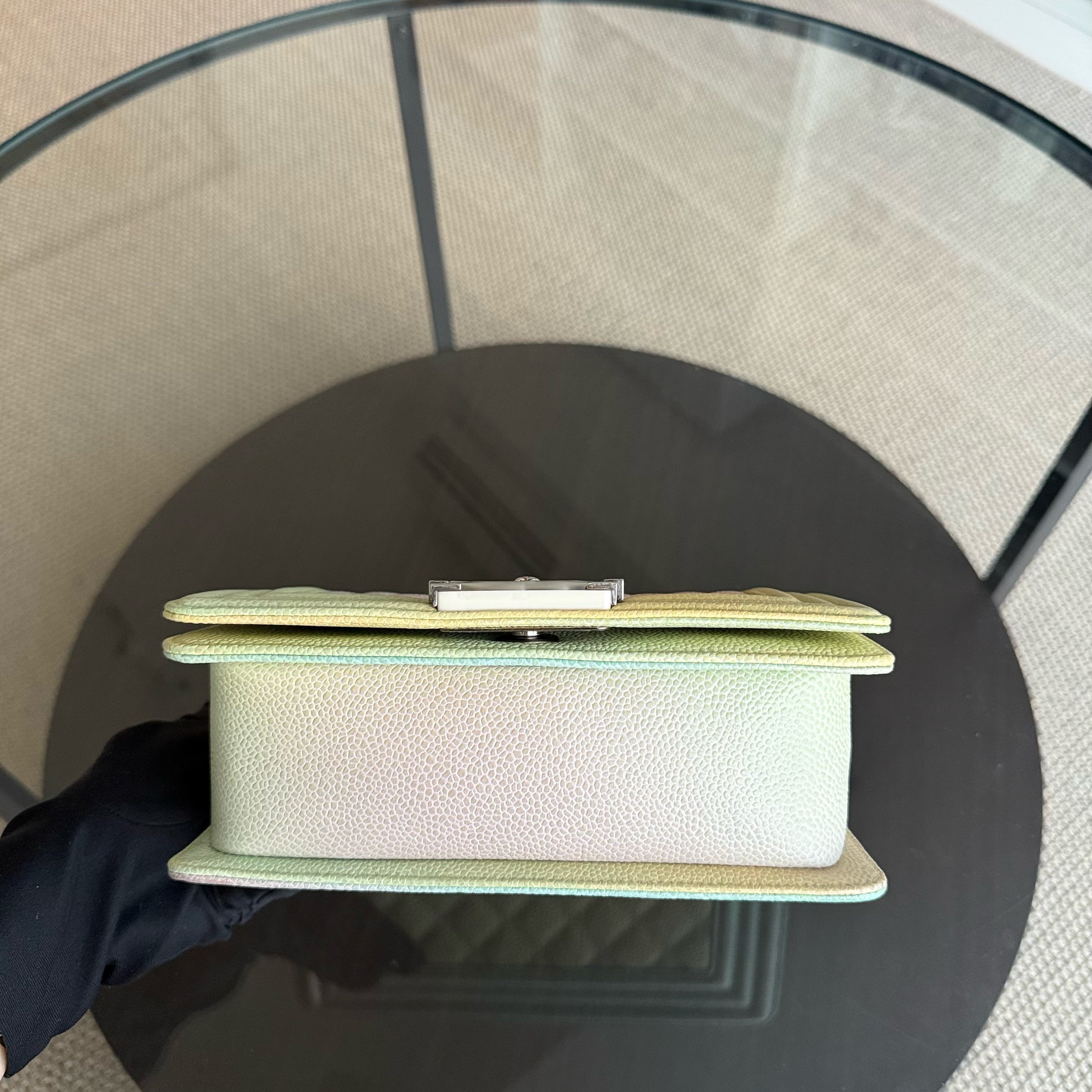 Chanel Boy Small - Caviar 20CM Quilted Raibow Limited Edition Series 25
