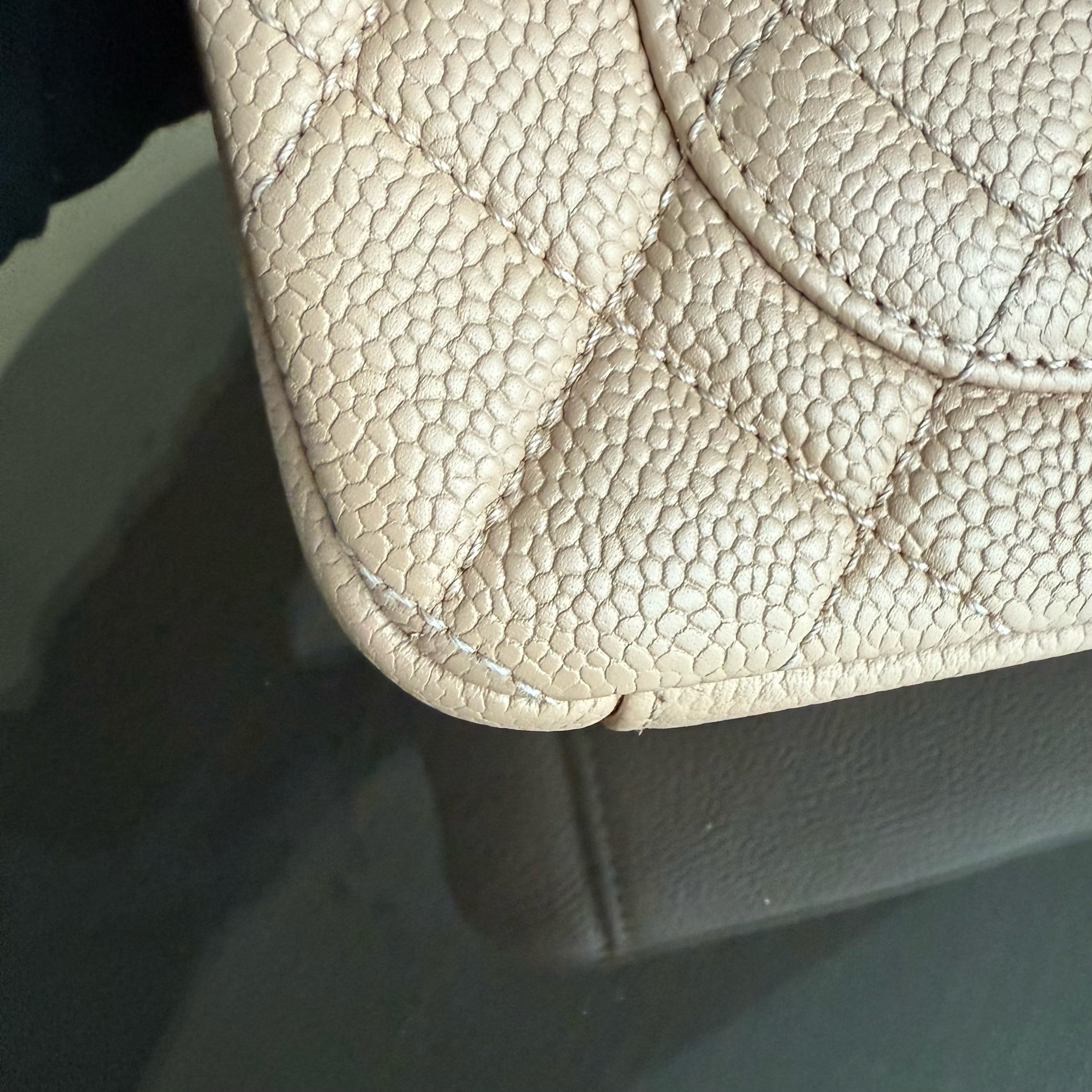 Chanel Filigree Flap Small - Caviar Quilted Black Beige Gold Hardware Series 24