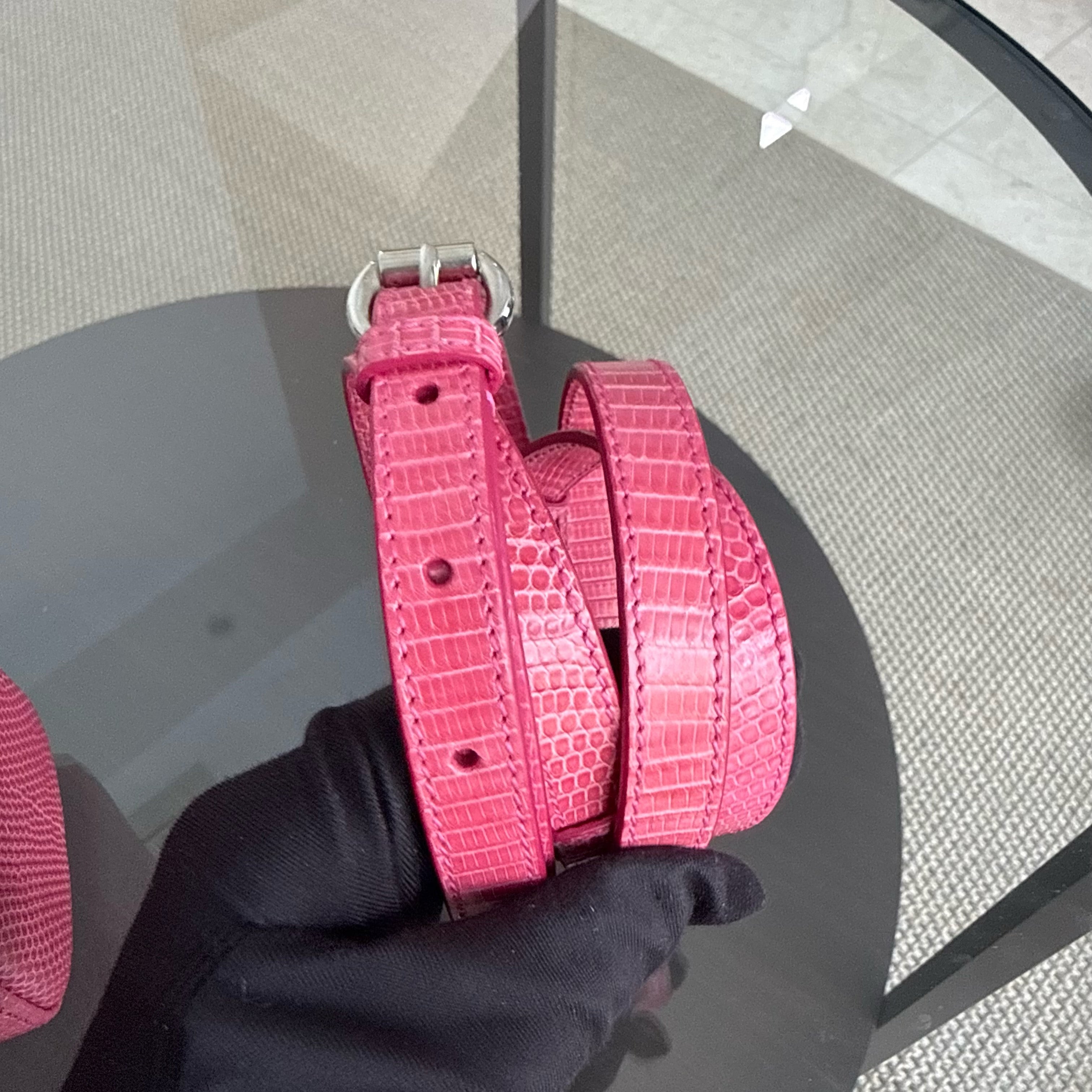 Dior Lady Mini - Exotic Lizard Limited Edition Swarovski Crystal Silver Hardware