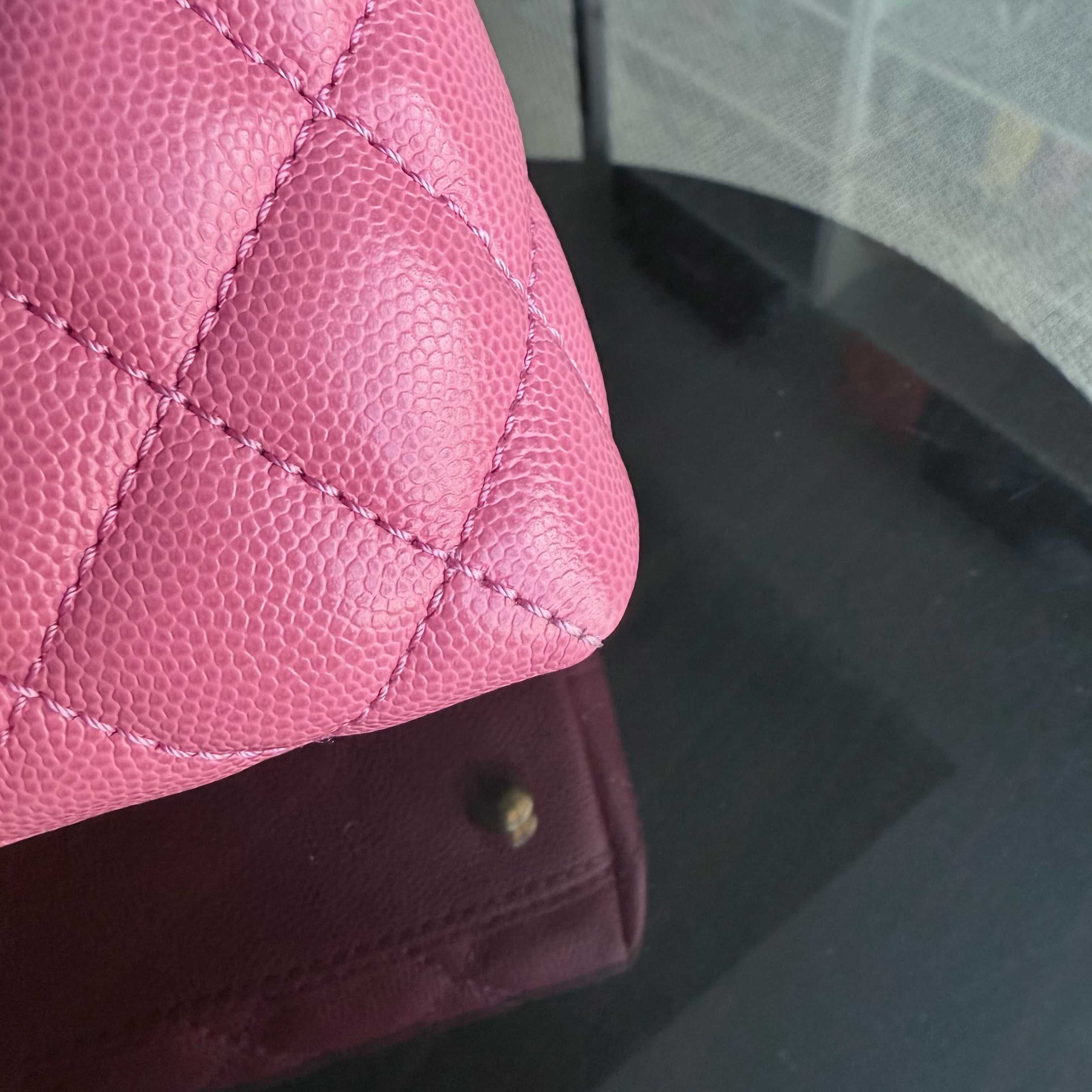Chanel Coco Handle Small - Caviar Quilted Pink Gold Hardware Series 27