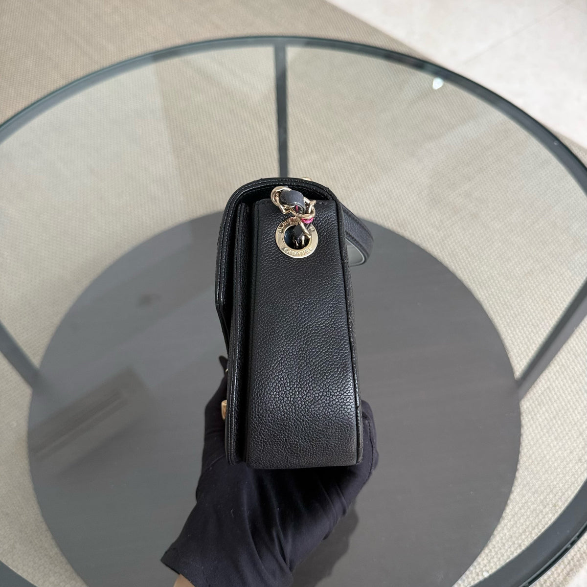 Chanel Coco Curve Cuba - 21CM Caviar Black Gold Hardware Series 25