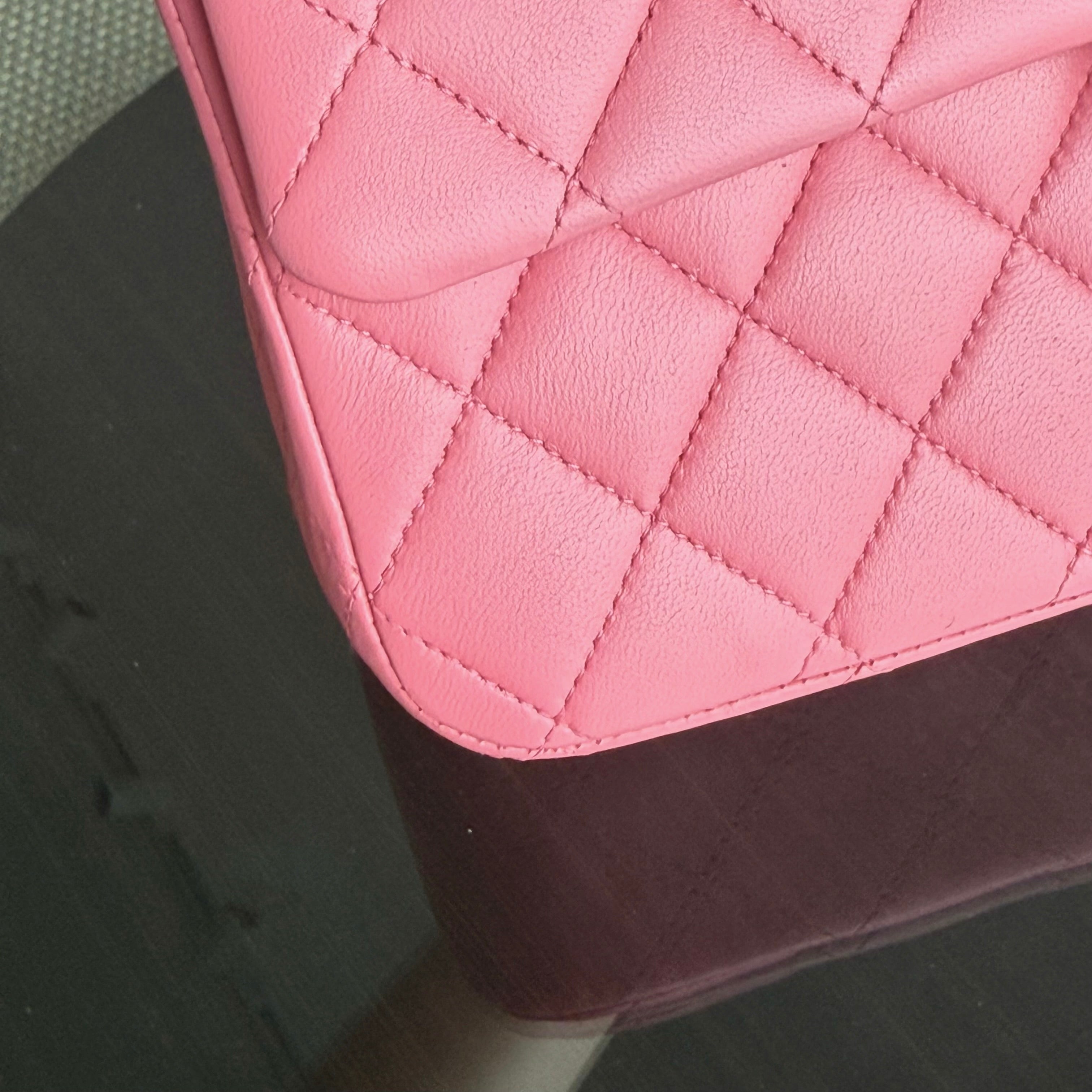 Chanel Classic Flap Medium - 25CM Quilted Lambskin Light Pink Gold Hardware Series 16