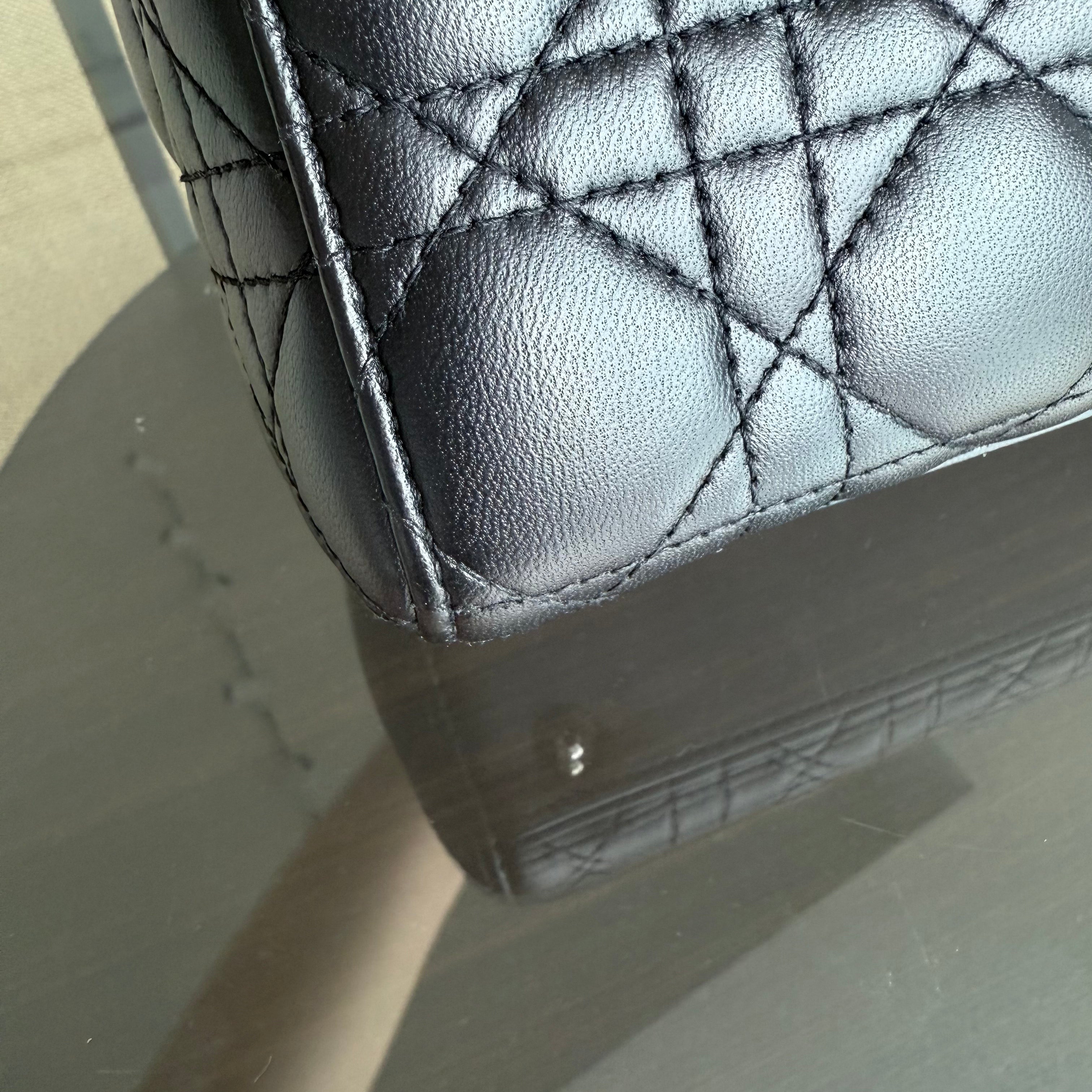 Dior Lady Small - Cannage Lambskin Black Silver Hardware