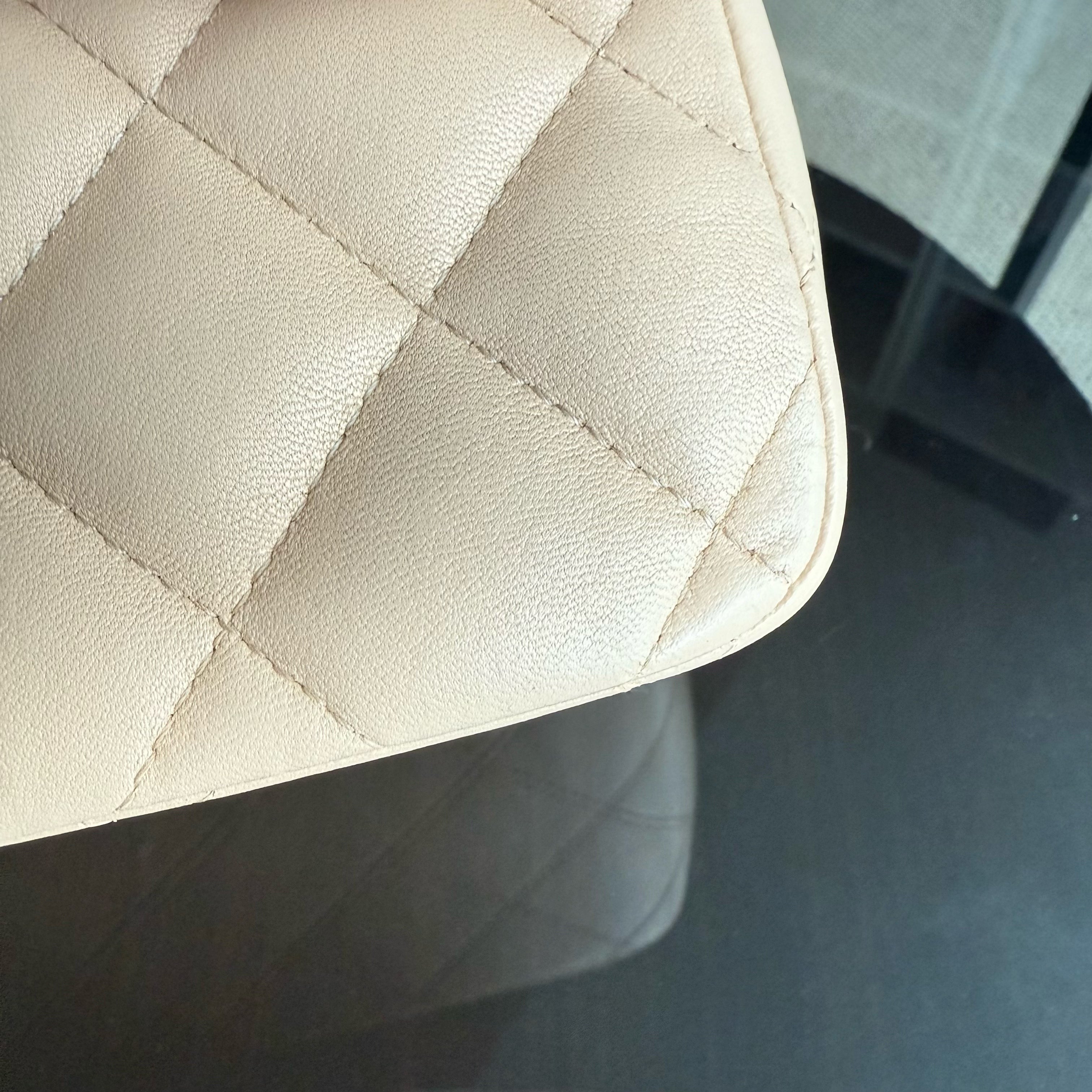 Chanel Classic Flap Jumbo - Double Flap 30CM Quilted Lambskin Beige Gold Hardware Series 19