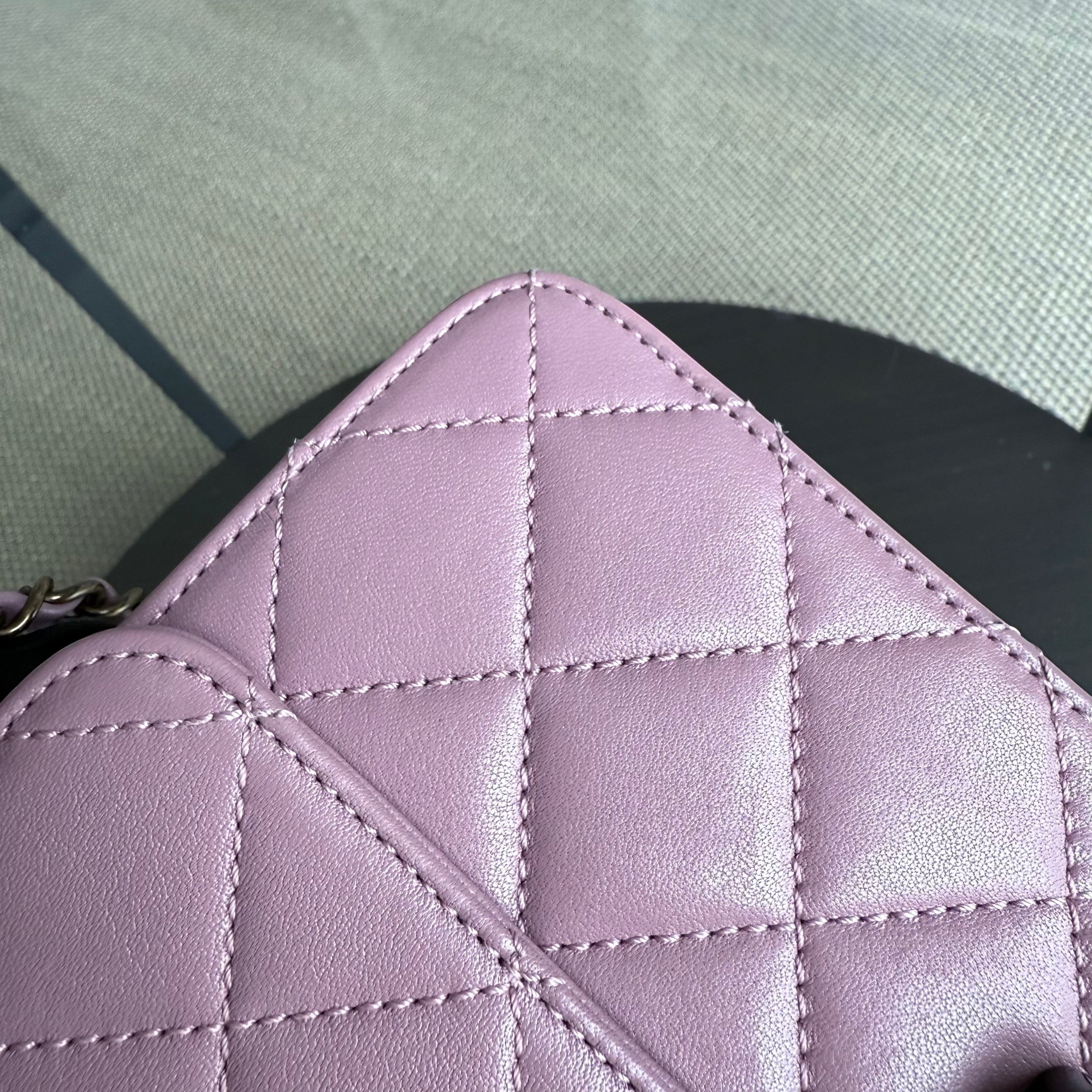 Chanel Beauty Lock Flap - 28CM Quilted Sheetskin Pink Gold Hardware Series 22