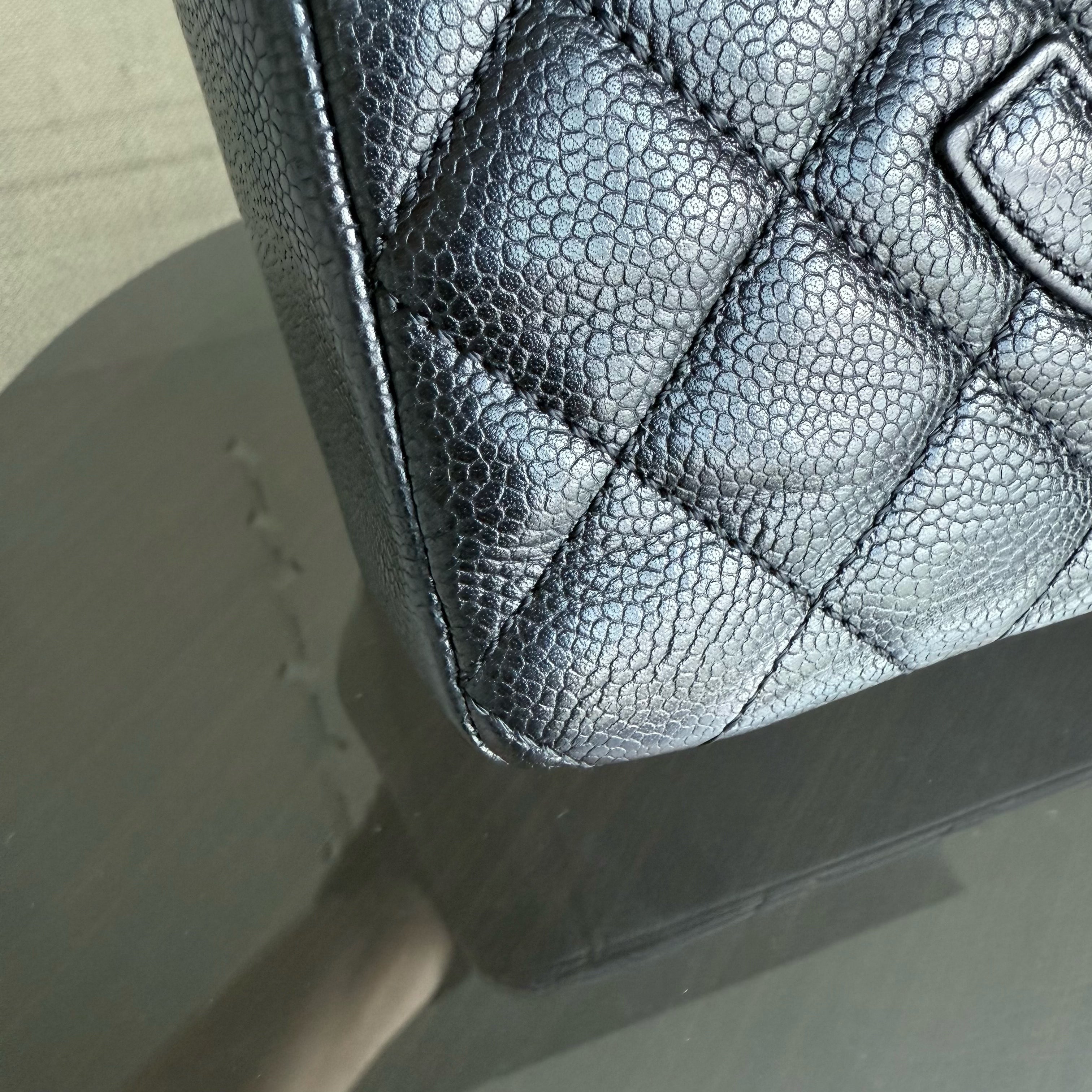 Chanel PST Petite Shopping Tote - Caviar Quilted Black Gold Hardware