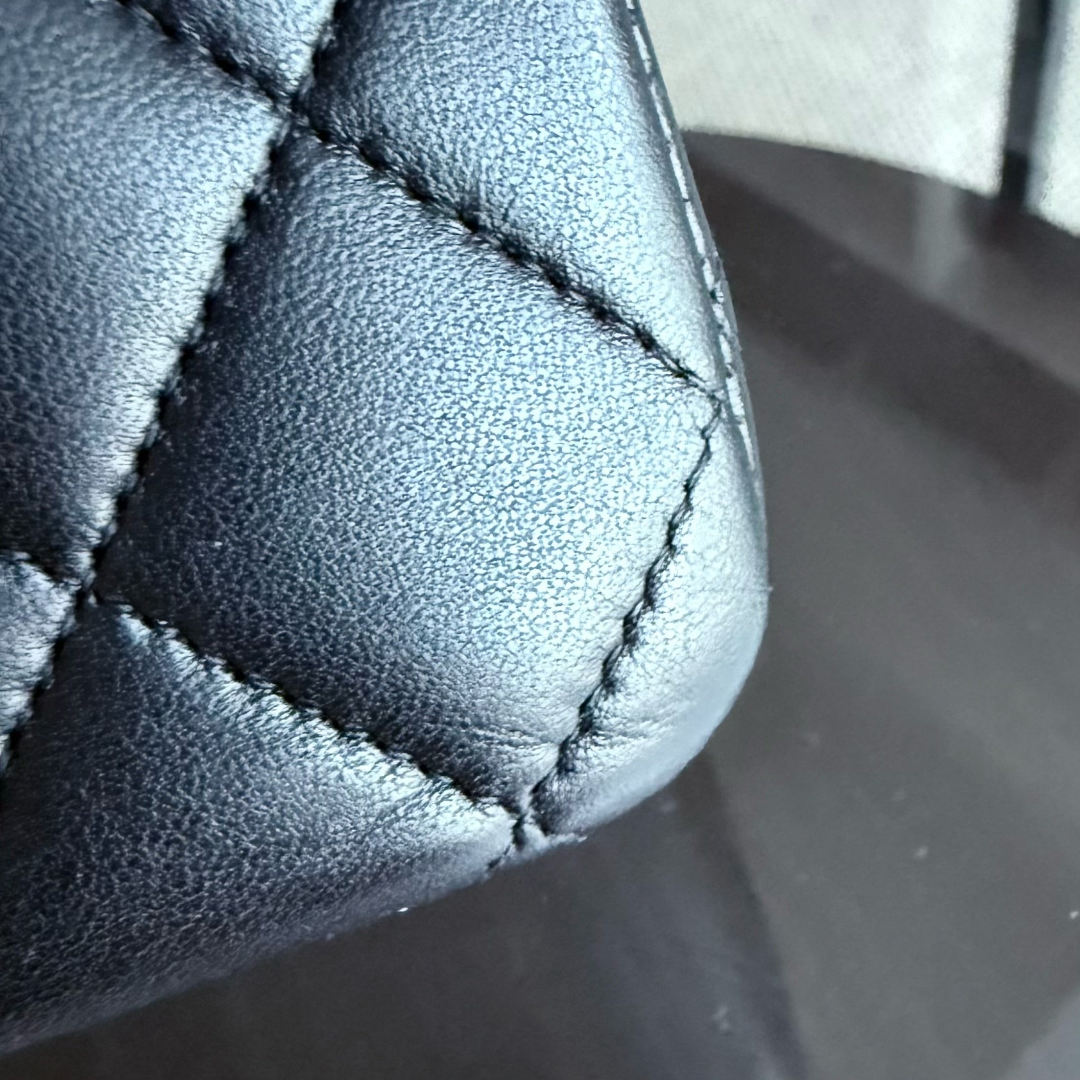 Chanel Classic Flap Medium - 25CM Quilted Lambskin Black Silver Hardware Series 12