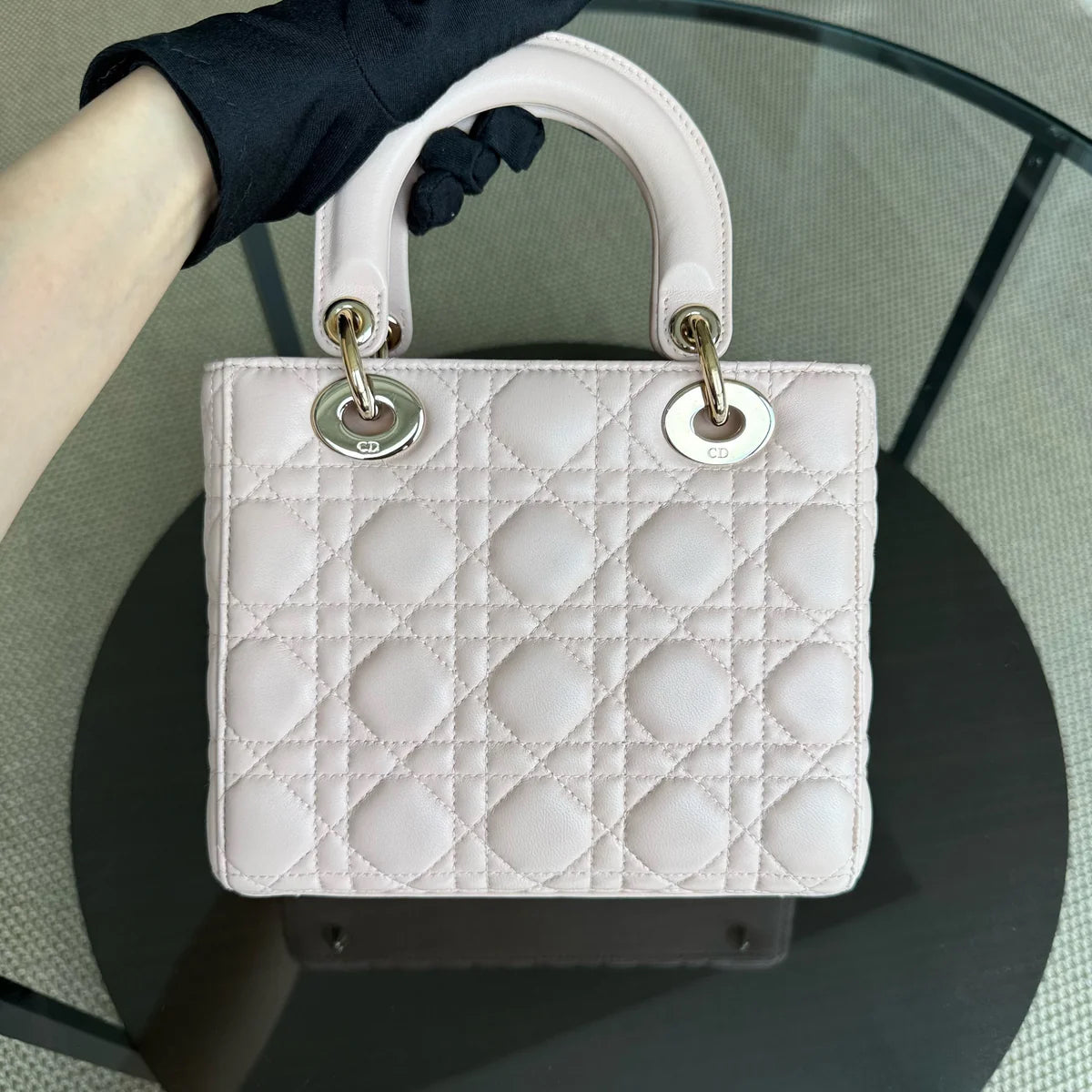 Dior Lady Small ABC - Cannage Lambskin MyABC Light Pink Gold Hardware