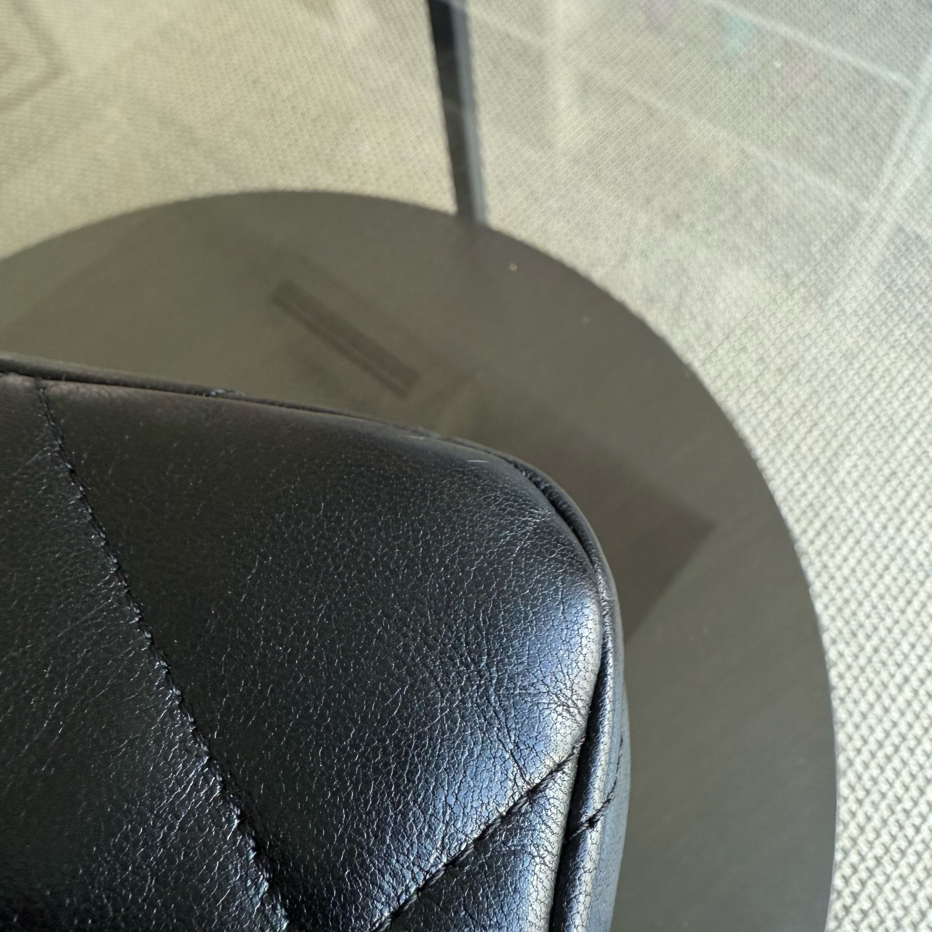 Chanel 19 Bag Small C19 - Quilted Goatskin Black Gold Two-tone Hardware Series 30