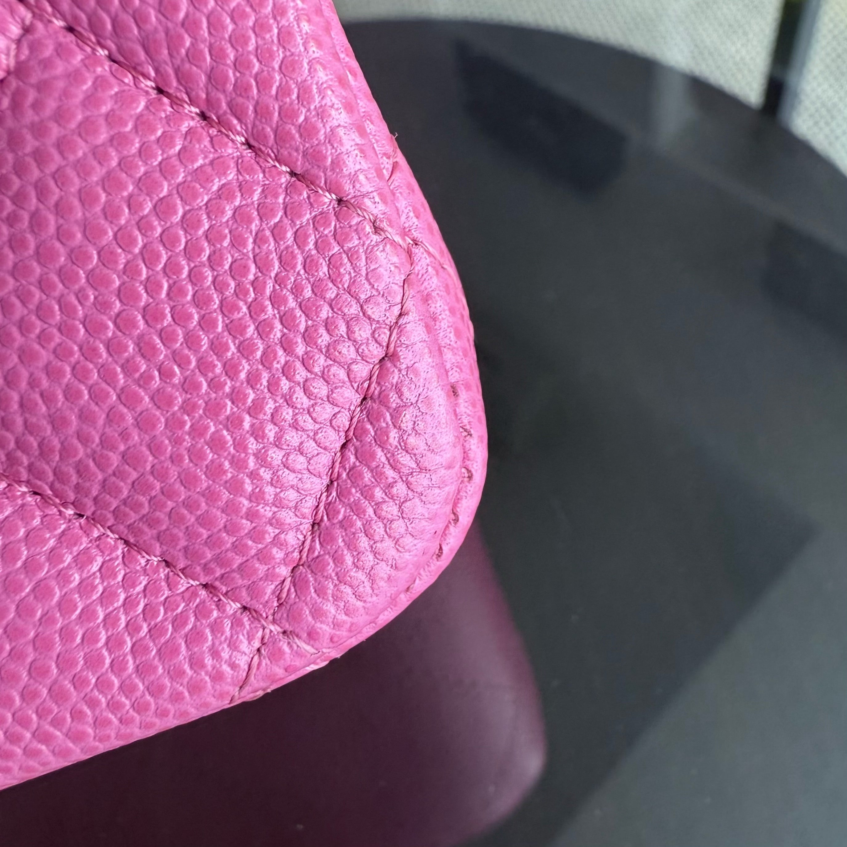 Chanel Classic Flap Medium - Caviar 25CM Quilted Grained Calfskin Barbie Pink Gold Hardware Series 27