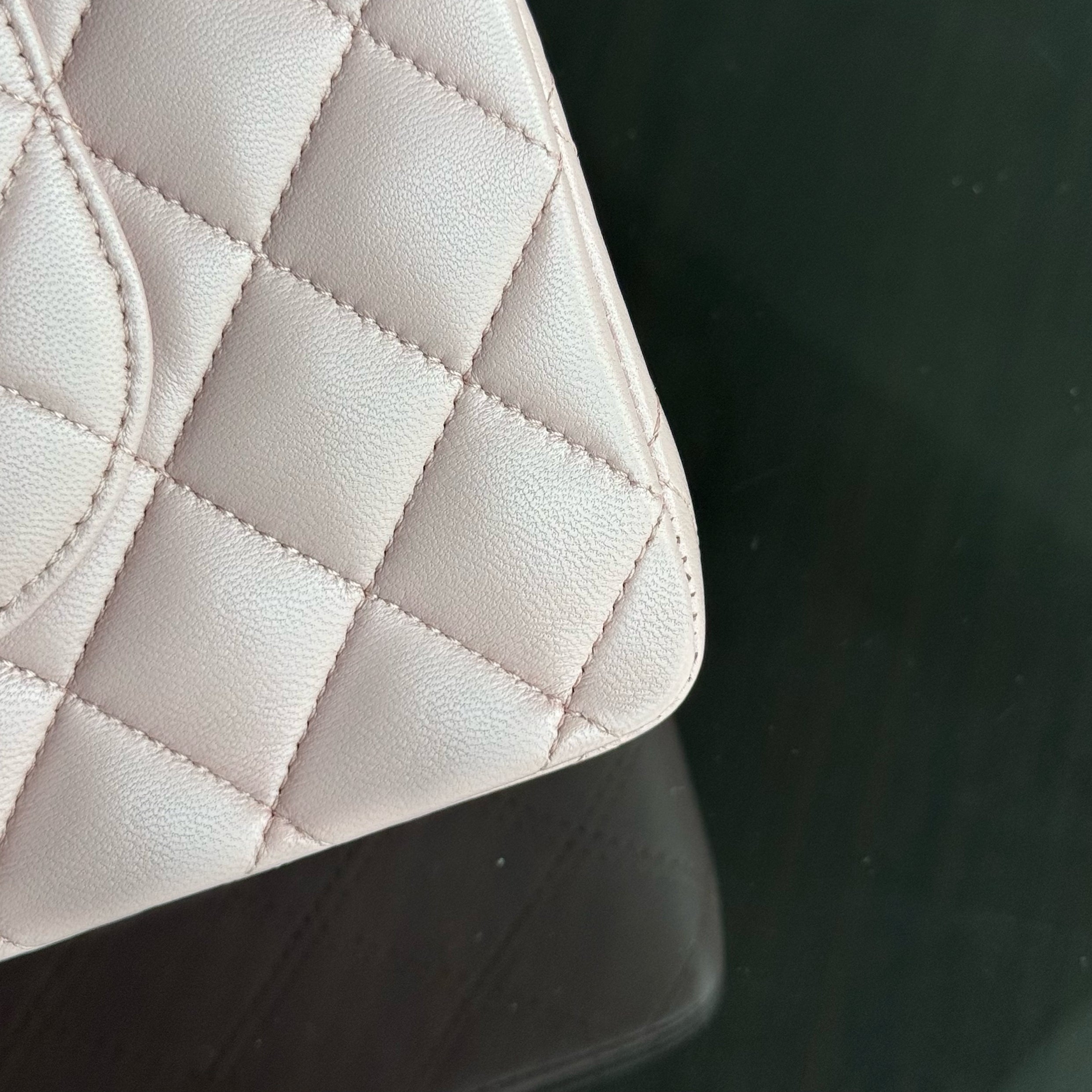 Chanel Classic Flap Medium - 25CM Quilted Lambskin Light Pink Gold Hardware Series 20