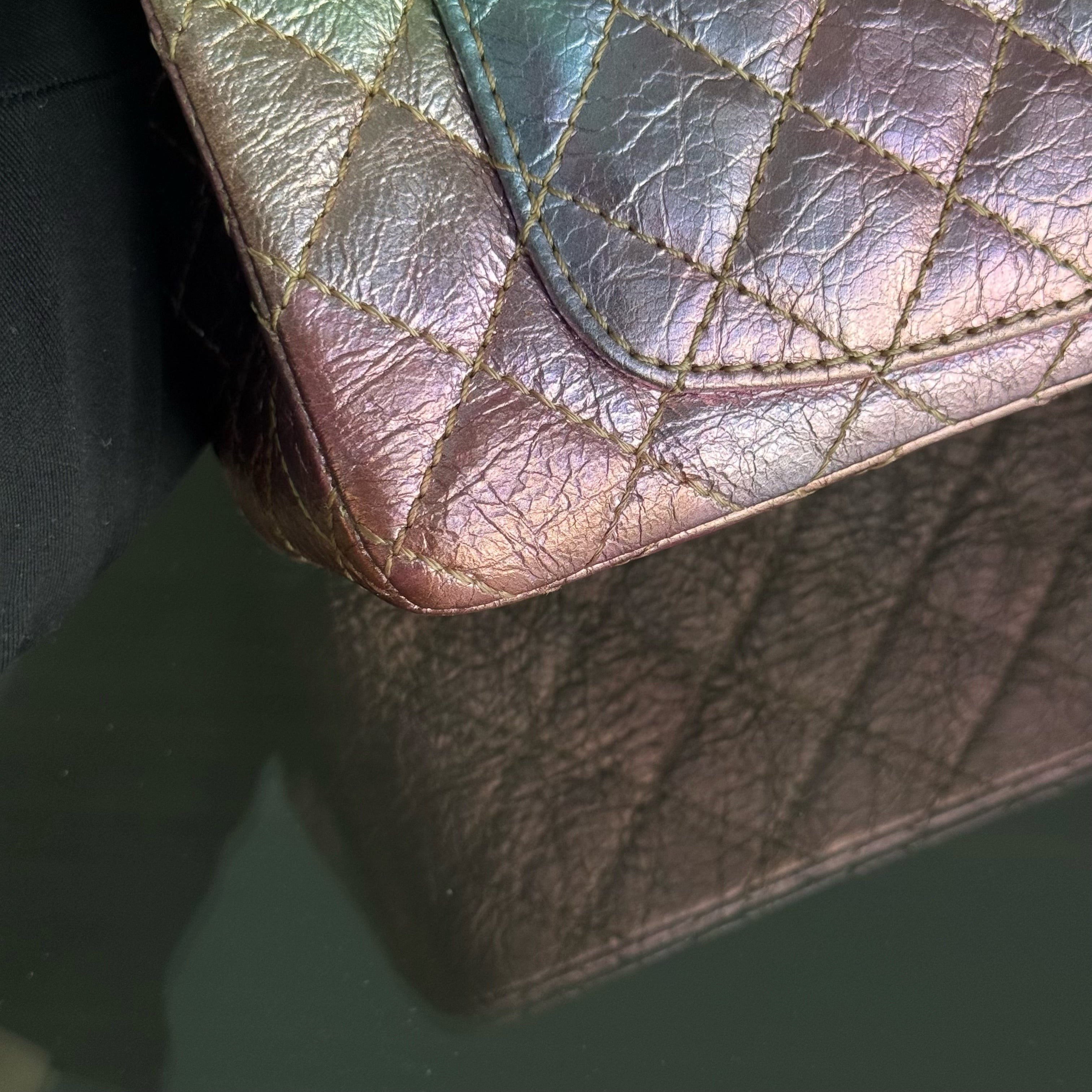 Chanel 2.55 Reissue Flap Mini - 20CM 20A Rainbow Metallic Distressed Calfskin LGHW