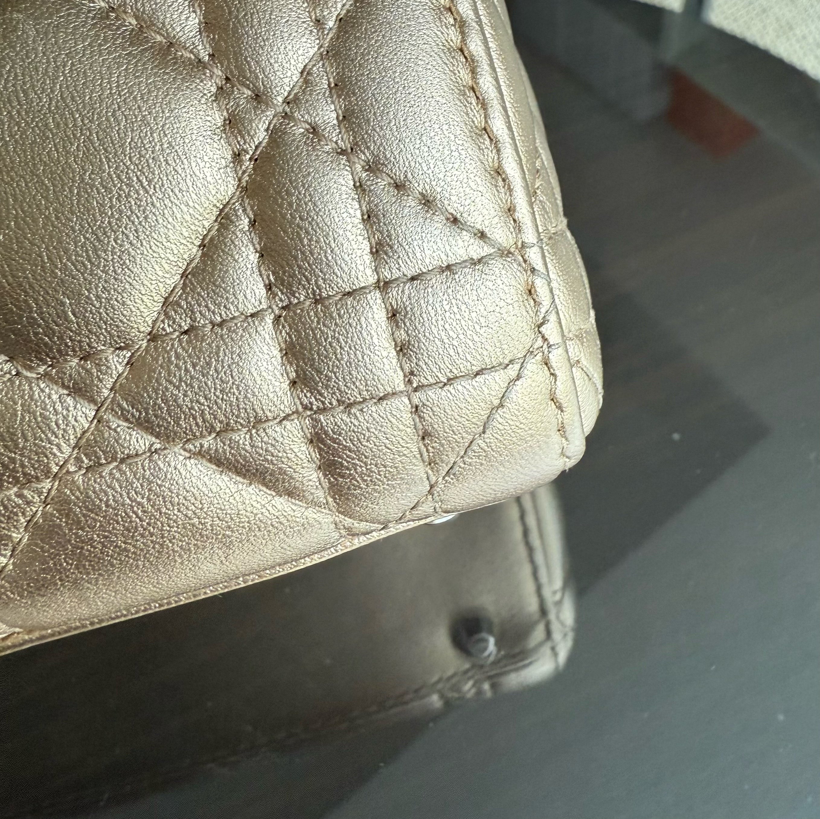 Dior Lady Mini - Cannage Lambskin Gold Silver Hardware Chain Strap