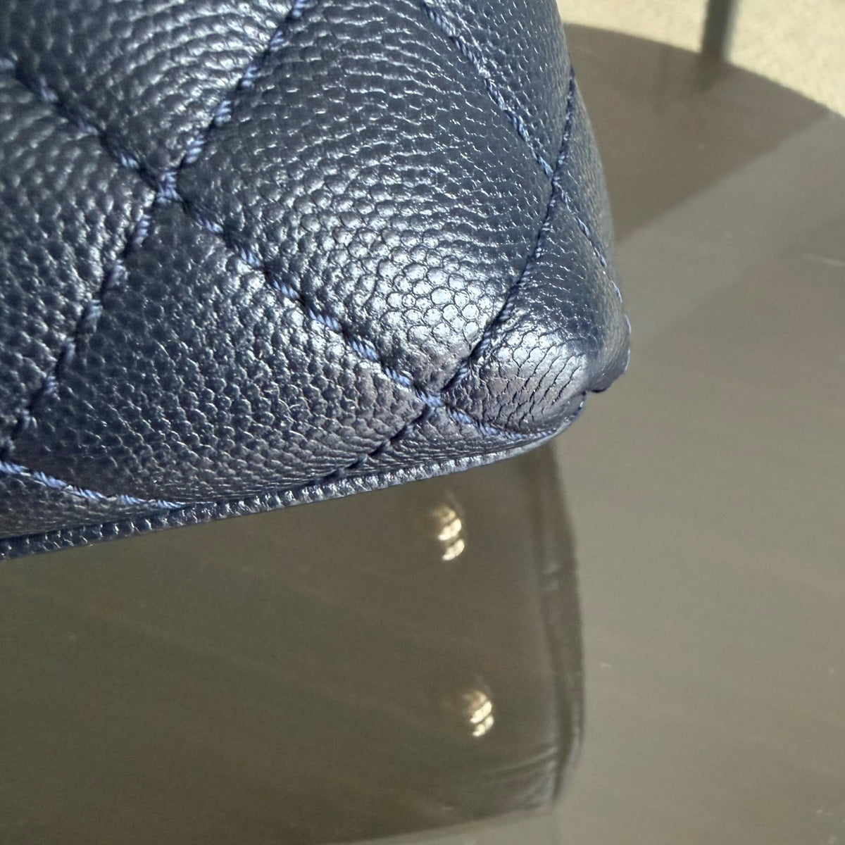 Chanel Coco Handle Small - Caviar Quilted Midnight Blue Gold Hardware Series 30