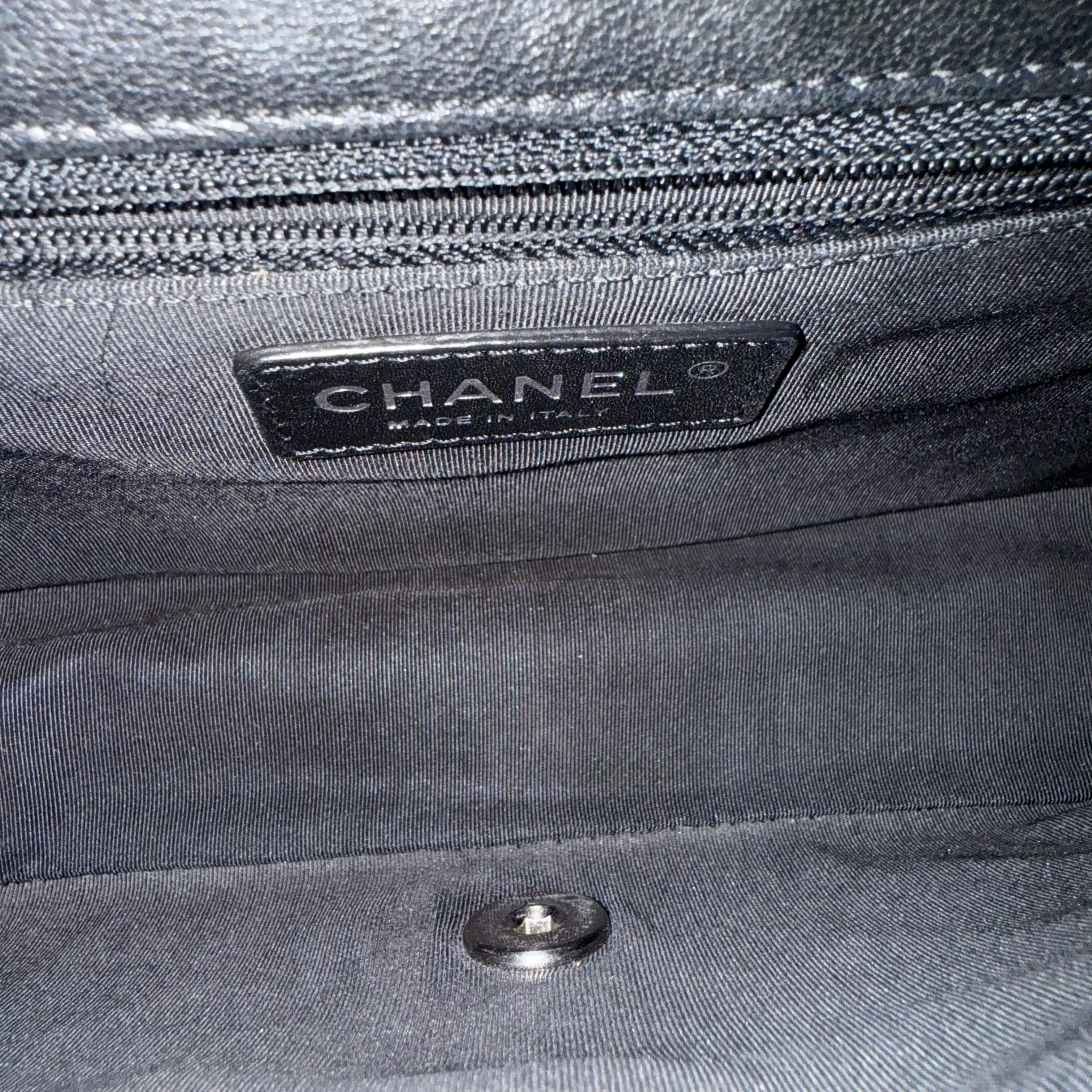 Chanel Mademoiselle Seasonal Flap CC Lock - Quilted Calfskin Black Silver Hardware Series 23