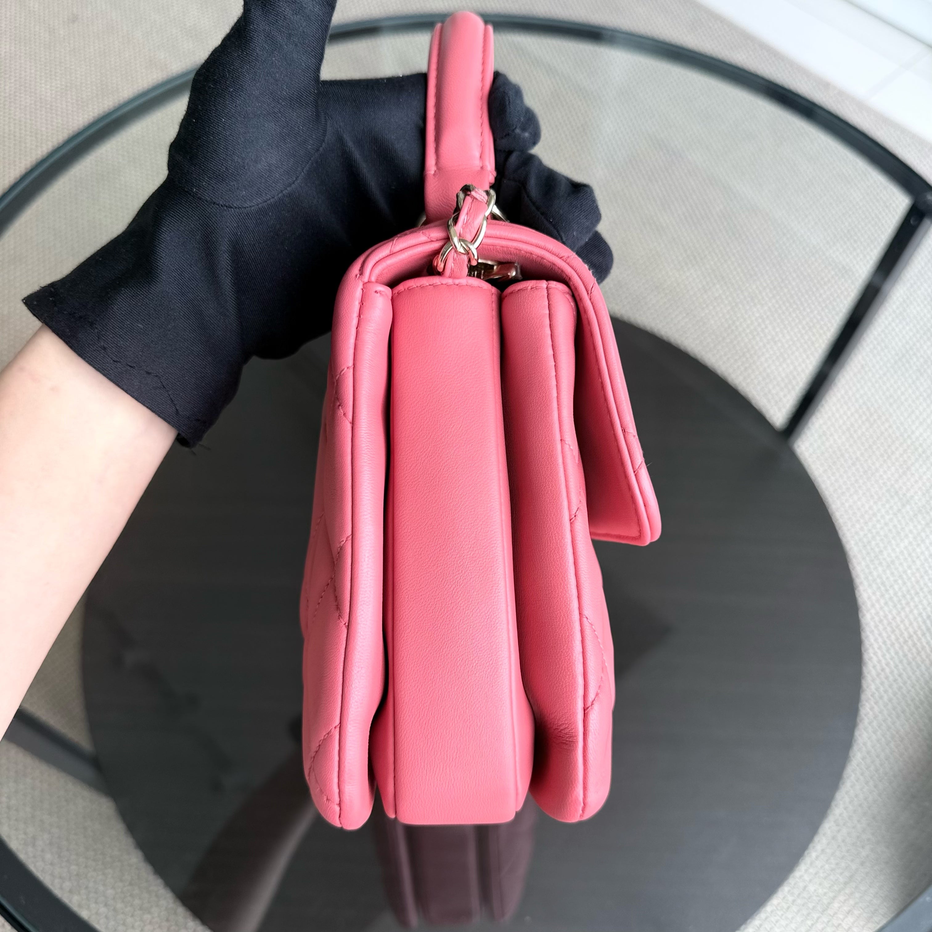 Chanel Trendy CC Small - Quilted Lambskin Pink Gold Hardware