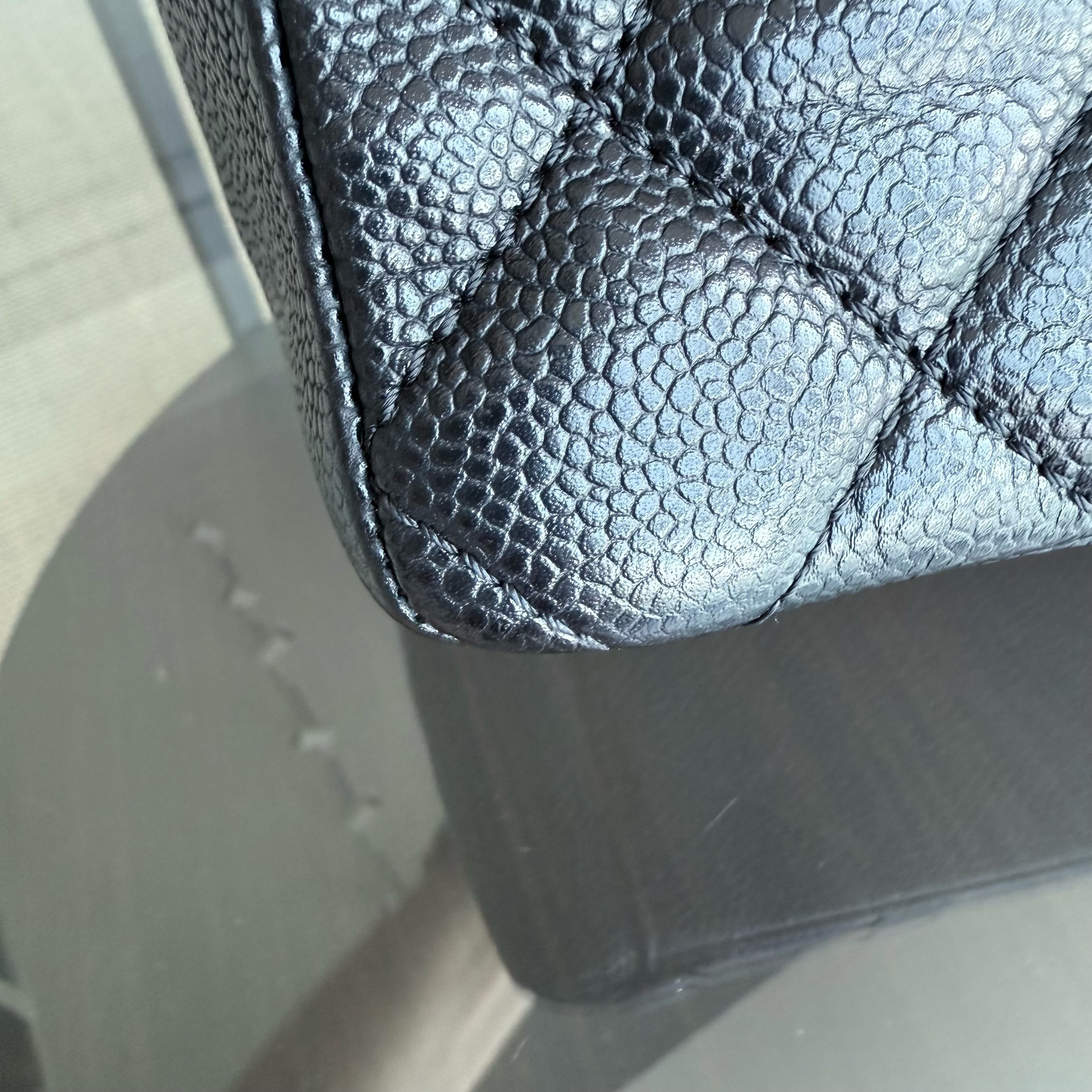 Chanel PST Petite Shopping Tote - Caviar Quilted Grained Calfskin Black Gold Hardware Series 14