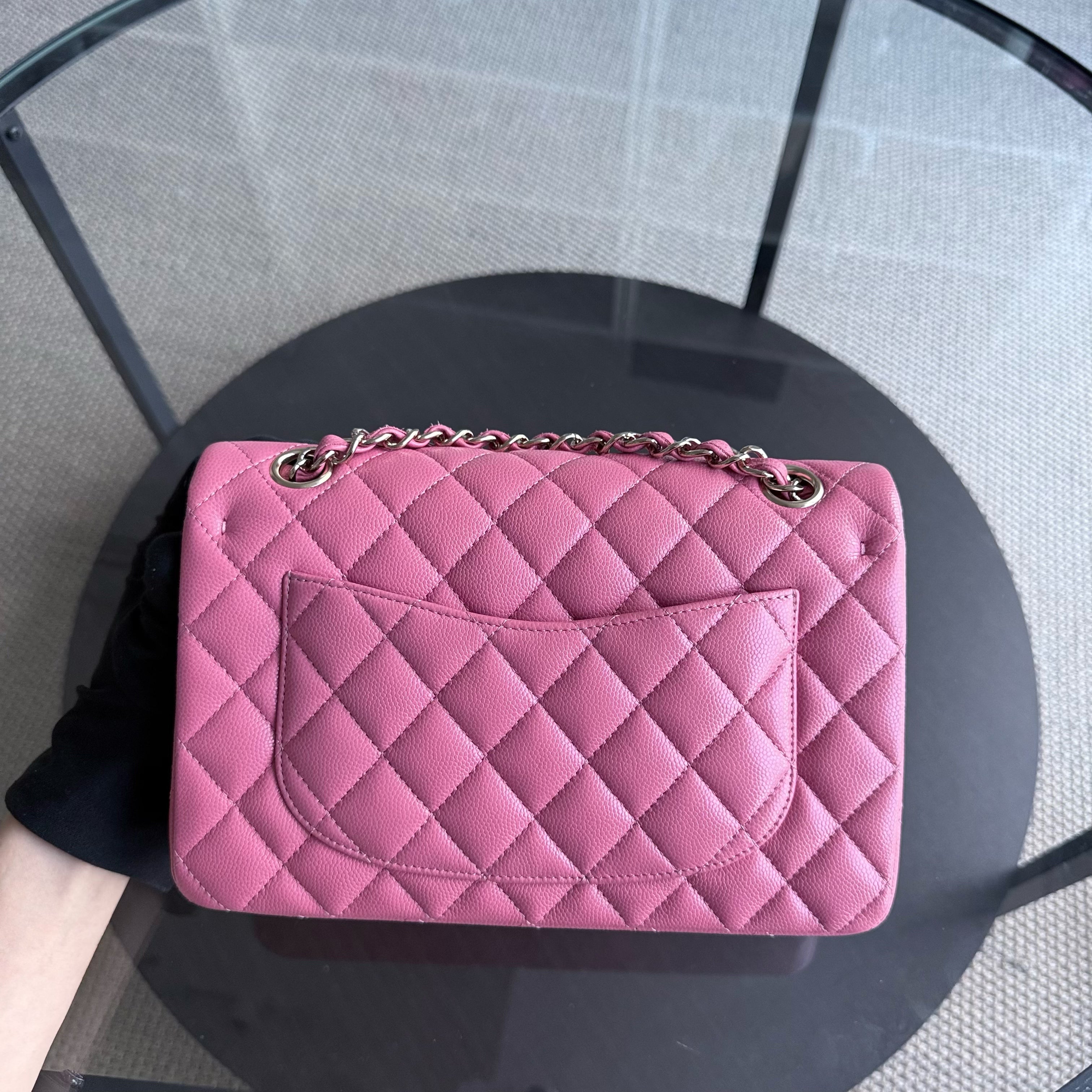 Chanel Classic Flap Small - Caviar 23CM Quilted Grained Calfskin Pink Gold Hardware Series 28