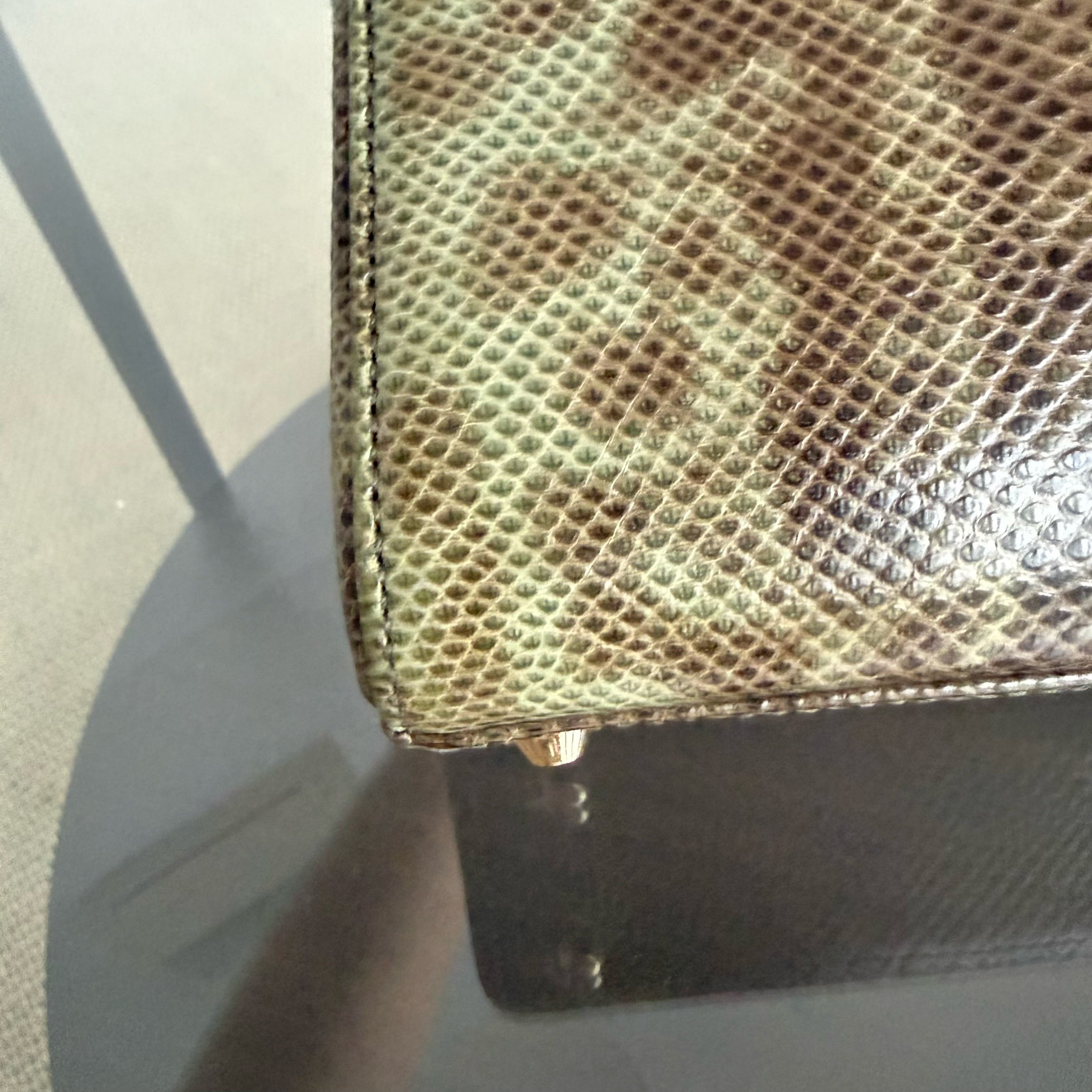 Dior Lady Mini - Exotic Lizard Gold Hardware