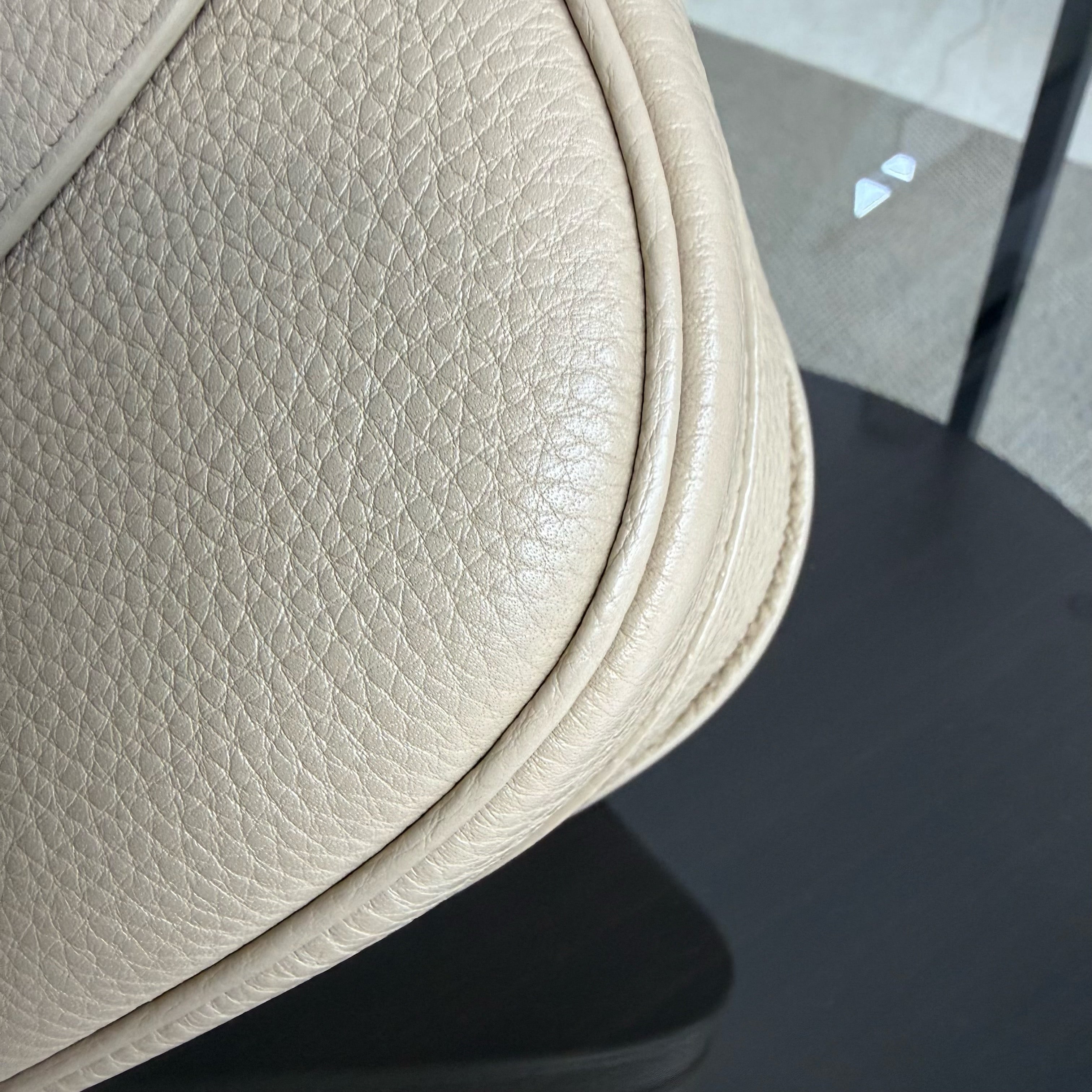 Dior Bobby Medium - Caviar Beige Gold Hardware