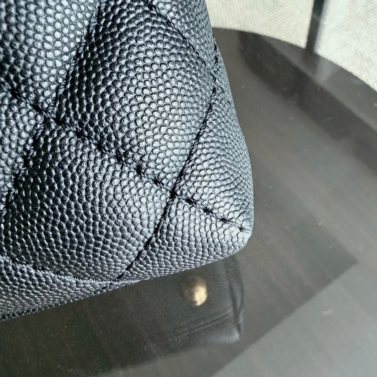 Chanel Coco Handle Small - Caviar Quilted Black Gold Hardware