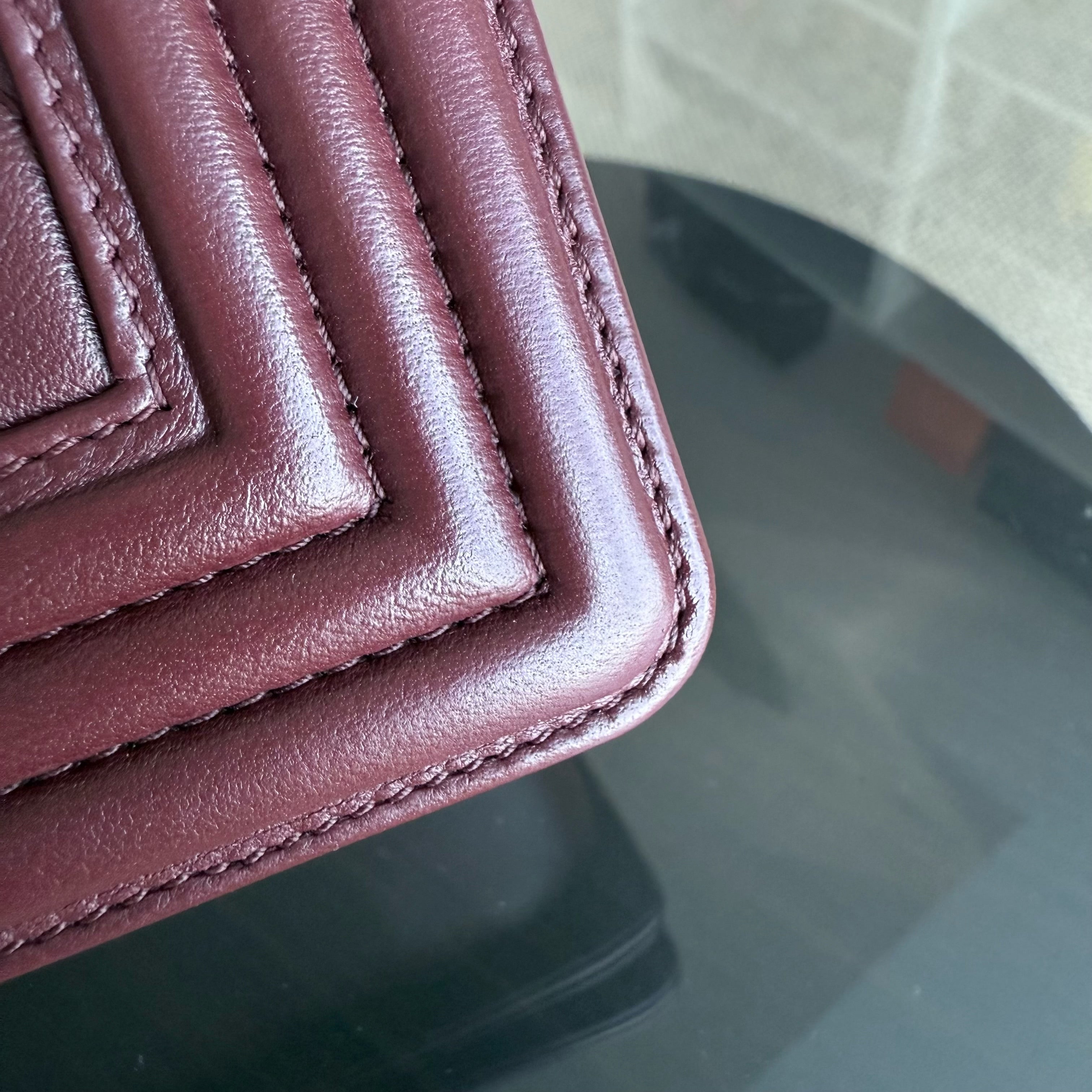 Chanel Boy Small - Quilted Lambskin Burgundy Ruthenium Silver Hardware Series 16