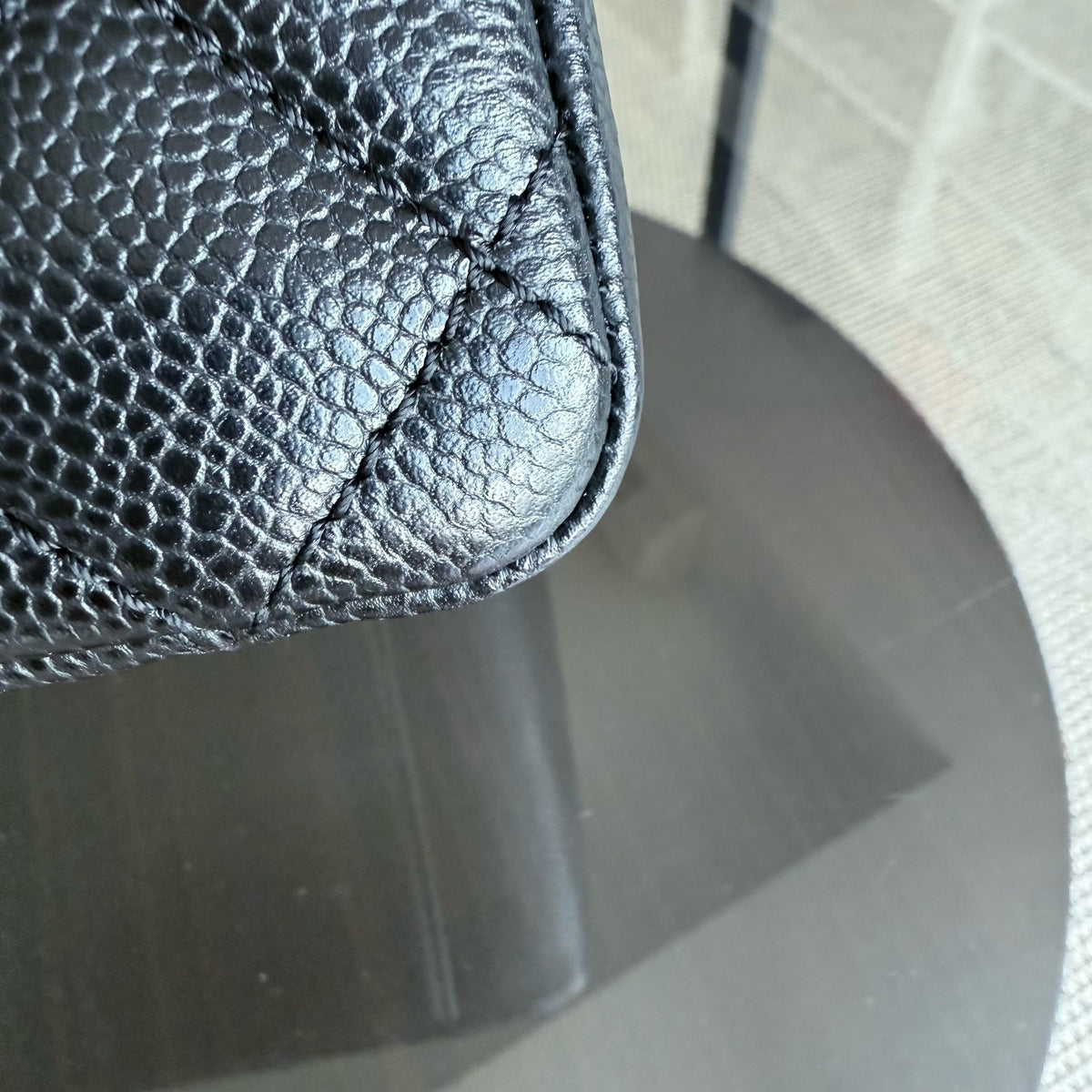 Chanel GST Grand Shopping Tote - Caviar Quilted Black Gold Hardware