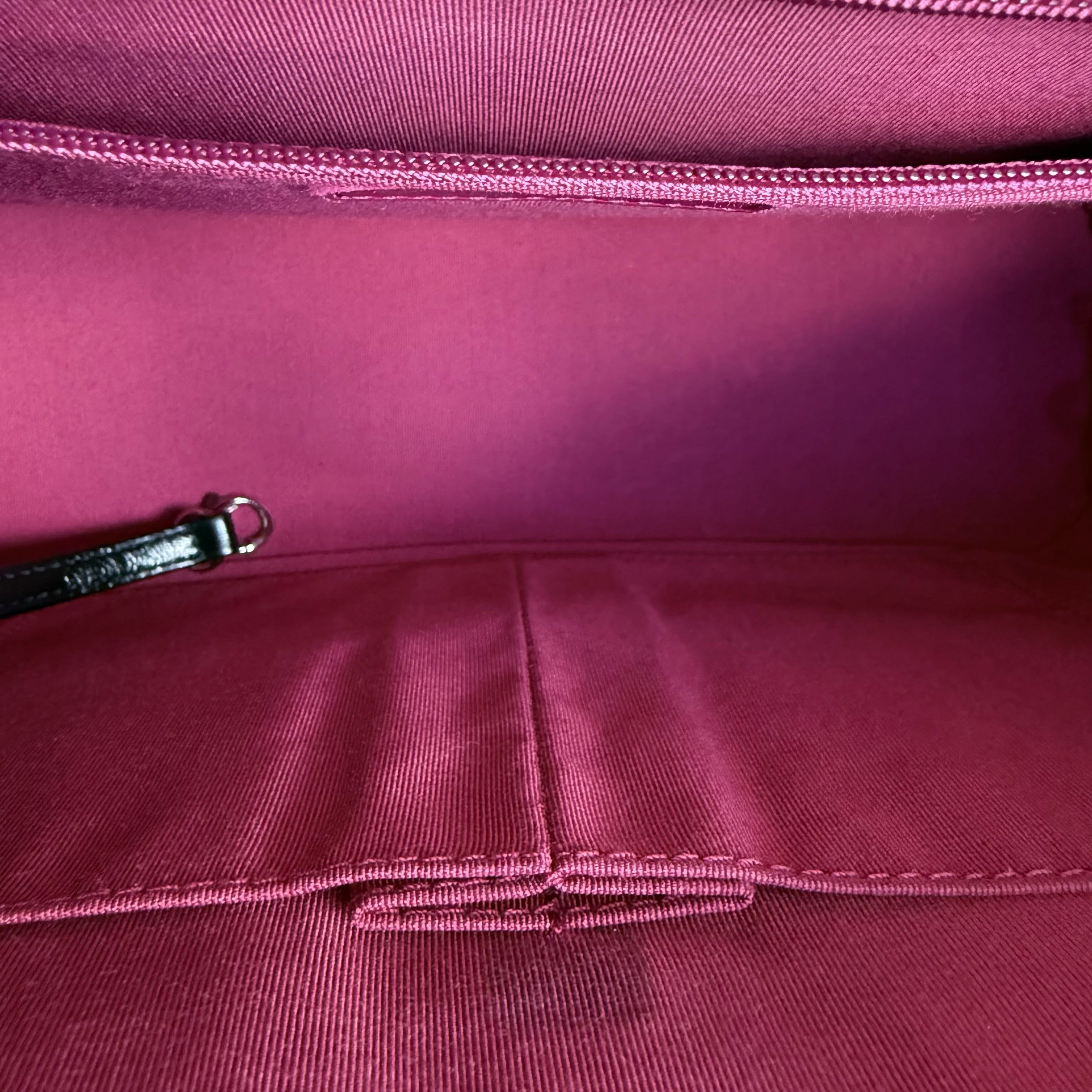 Chanel Gabrielle Medium - Quilted Calfskin Black Two-tone Gold Hardware Series 25