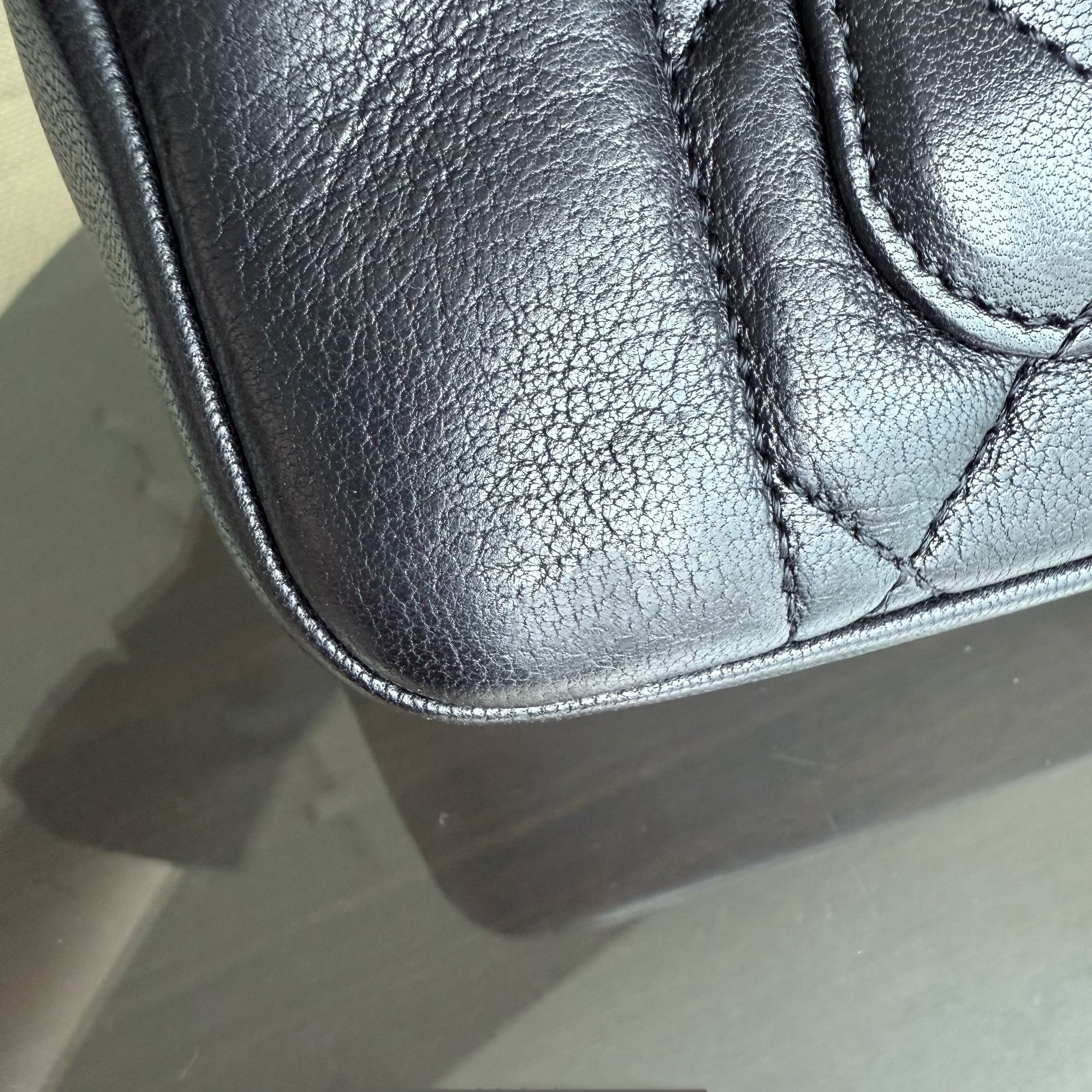 Chanel Diana Reissue - Quilted Lambskin 28CM Black Gold Hardware Series 20
