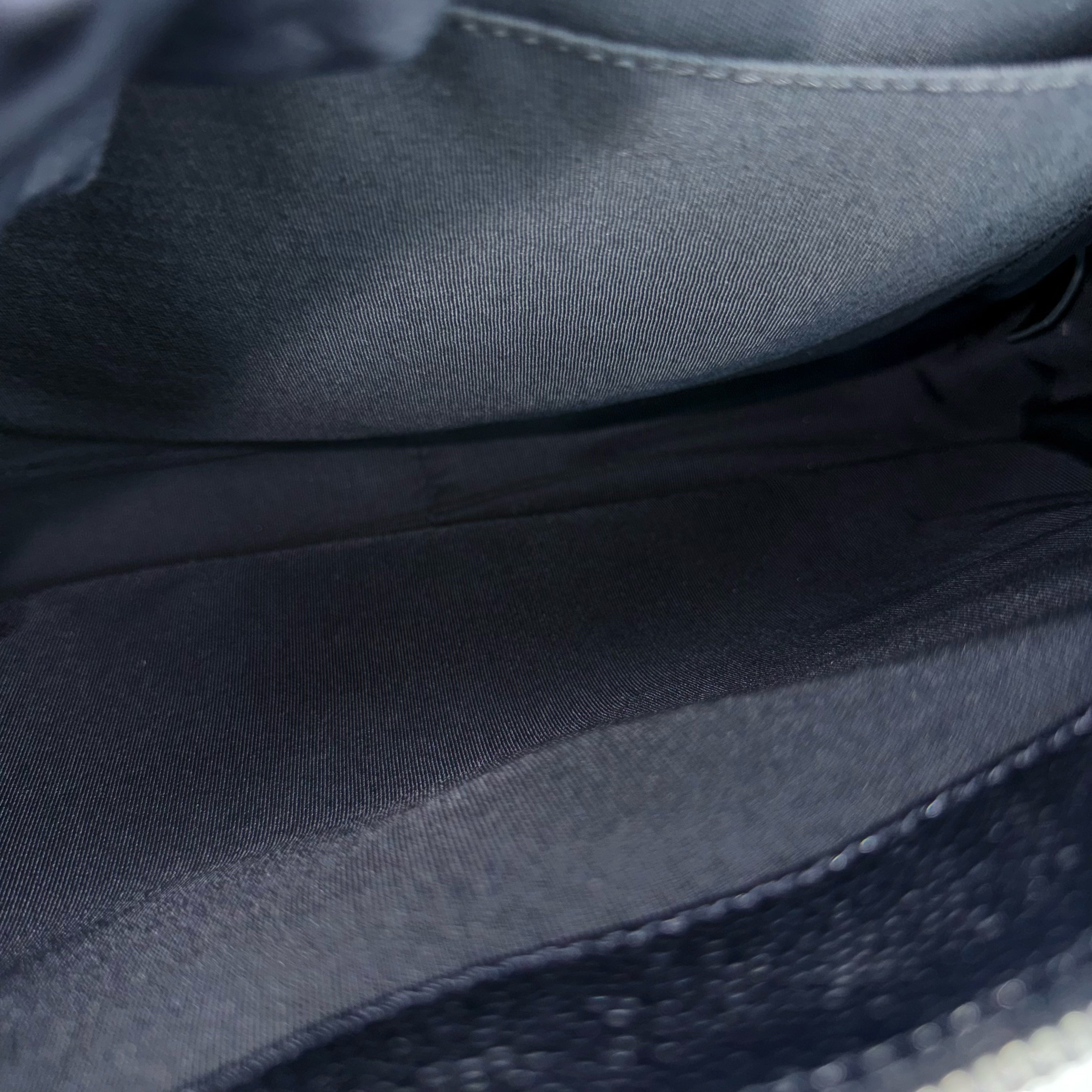 Chanel GST Grand Shopping Tote - Caviar Quilted Black Silver Hardware Series 12