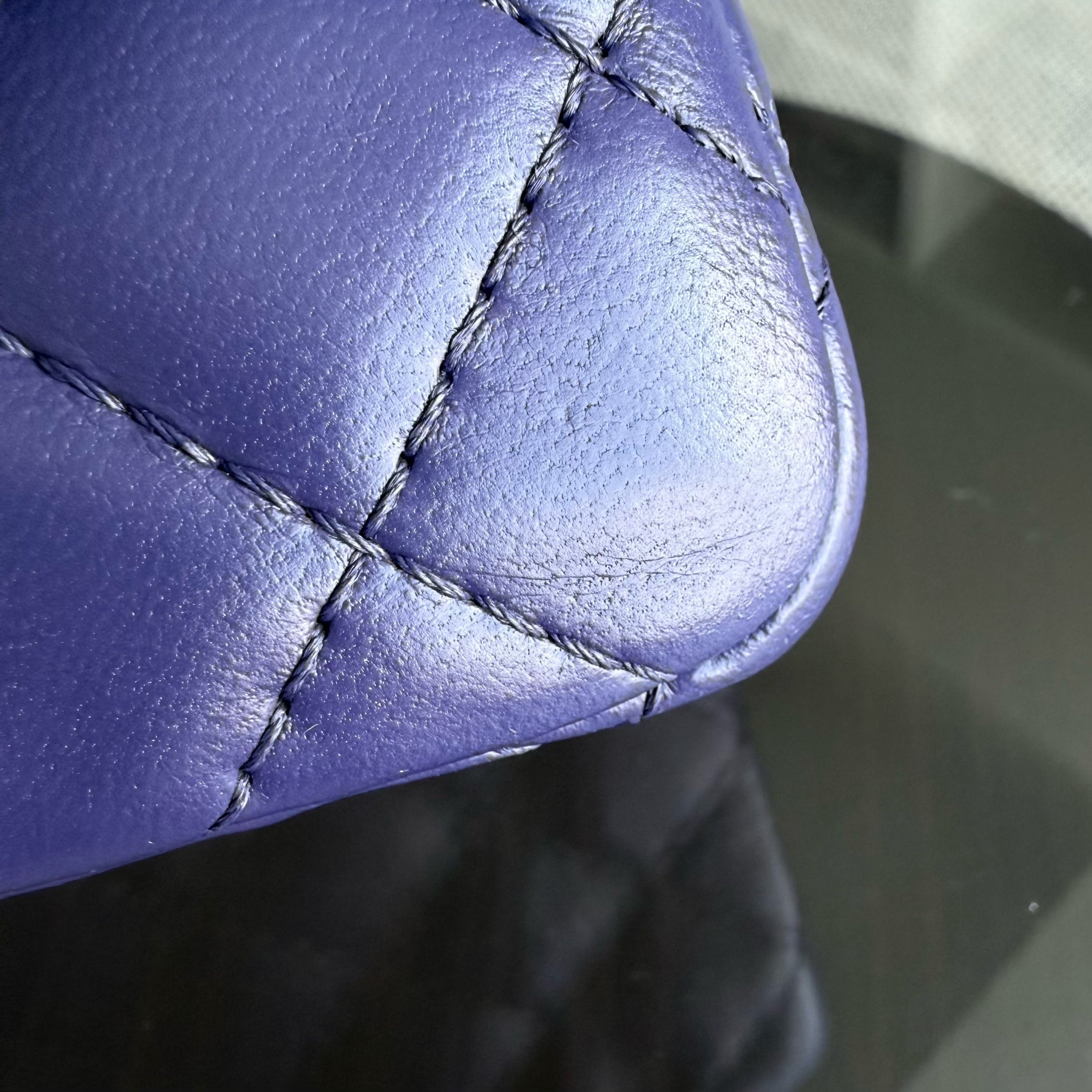 Chanel 2.55 Reissue 225 Small - 24CM Quilted Lambskin Dark Purple Series 14