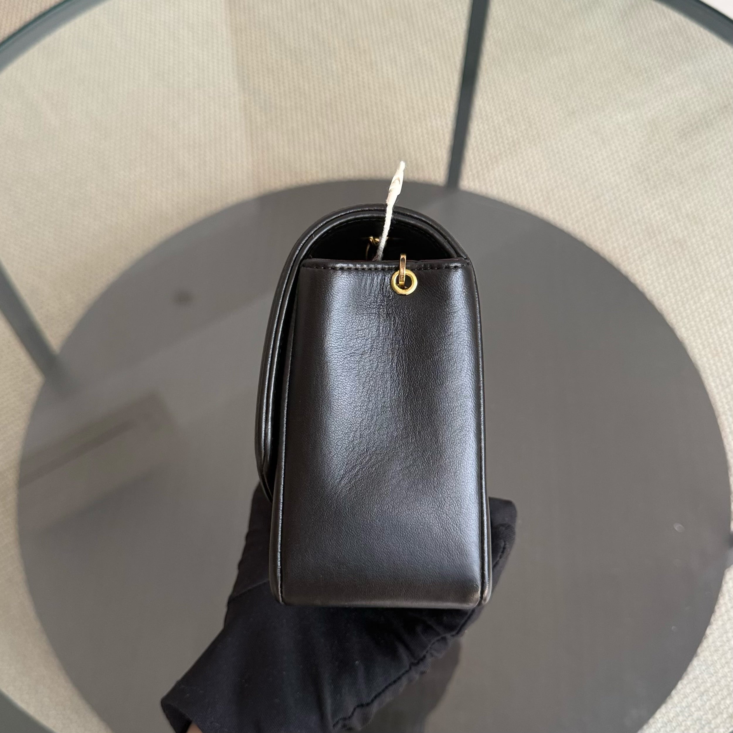 Chanel Diana Small - 23CM Quilted Lambskin Black 24K Gold Hardware Series 3