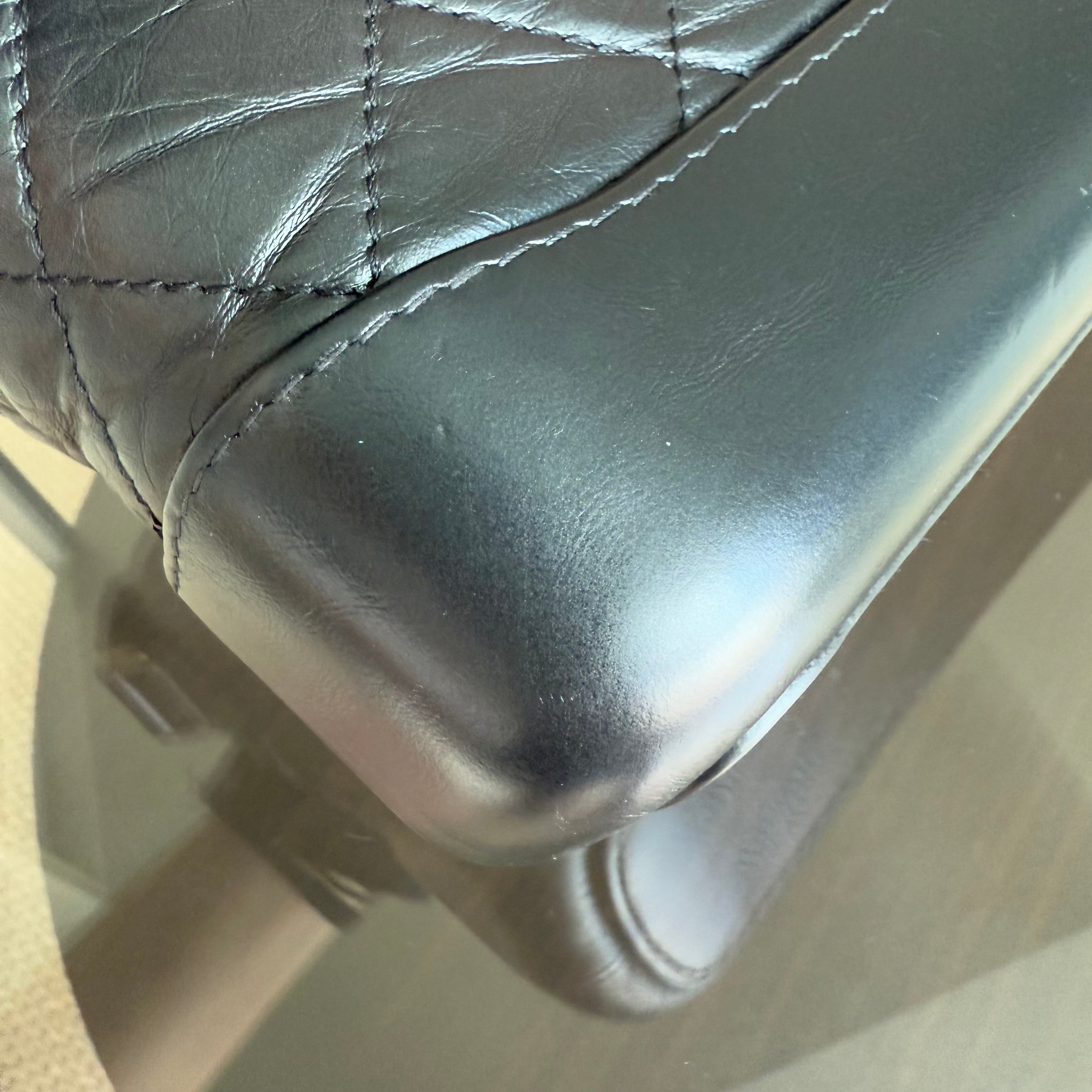 Chanel Gabrielle Small - Quilted Calfskin Black Gold Hardware Series 27