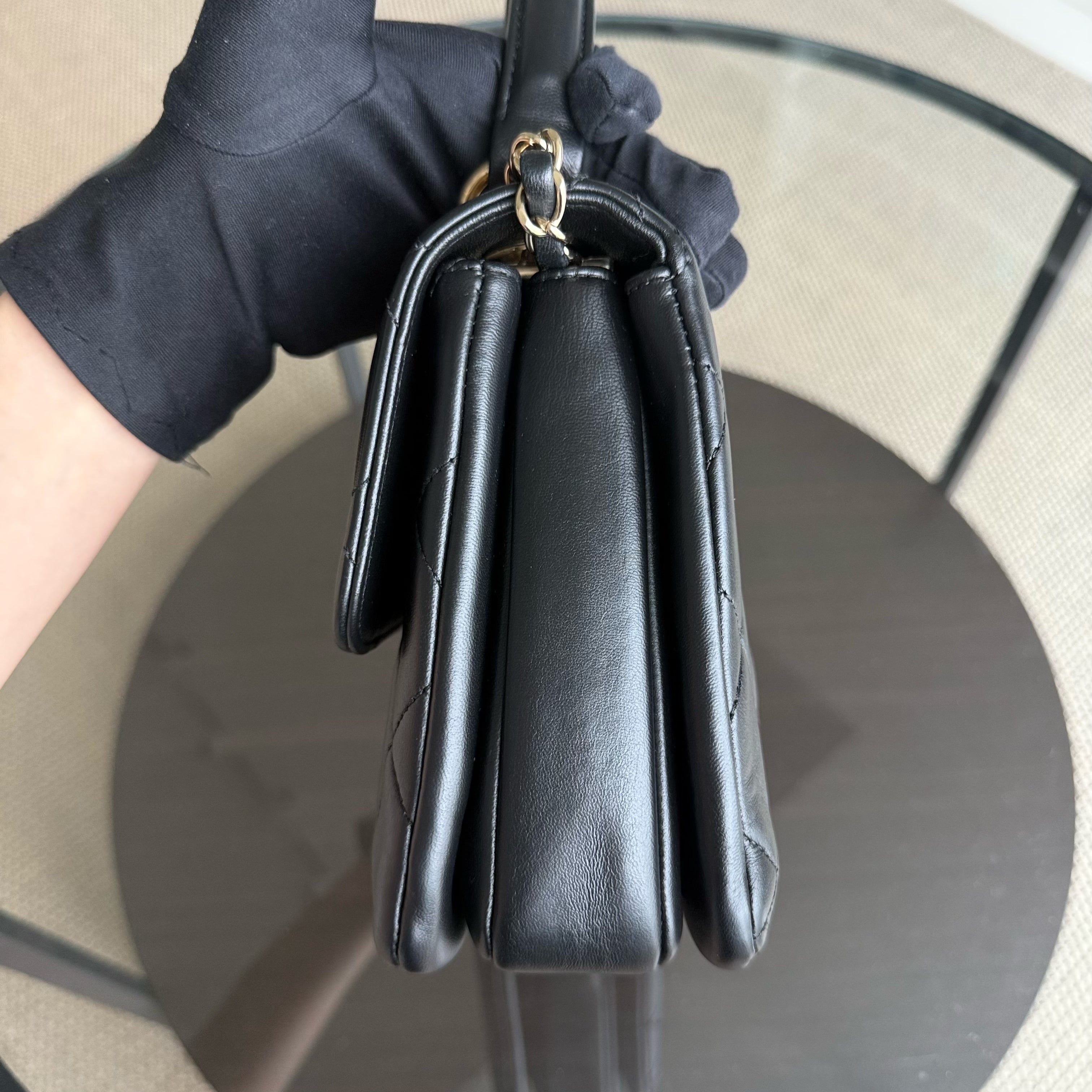 Chanel Trendy CC Small - Quilted Lambskin Black Gold Hardware Series 26