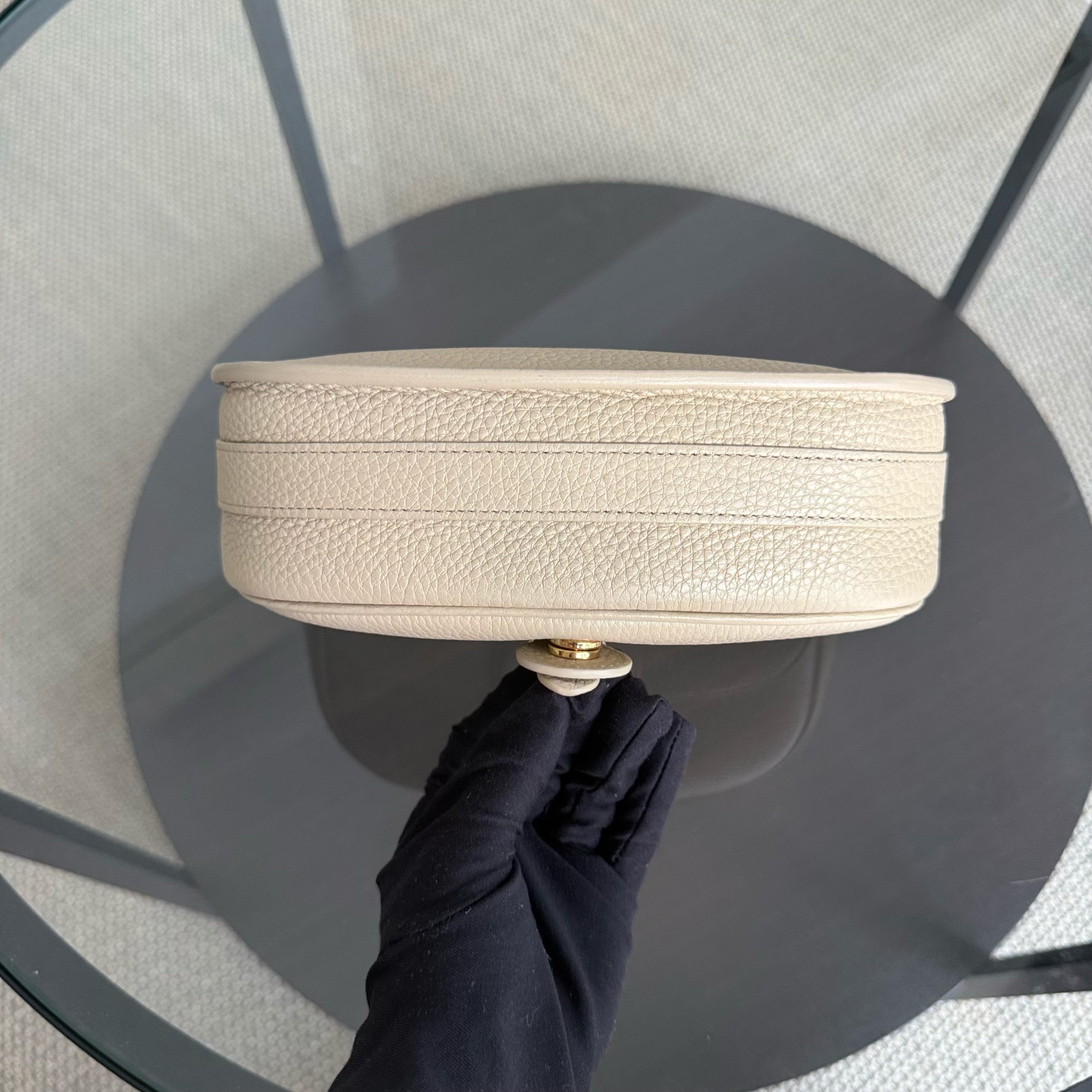 Dior Bobby Medium - Caviar Beige Gold Hardware