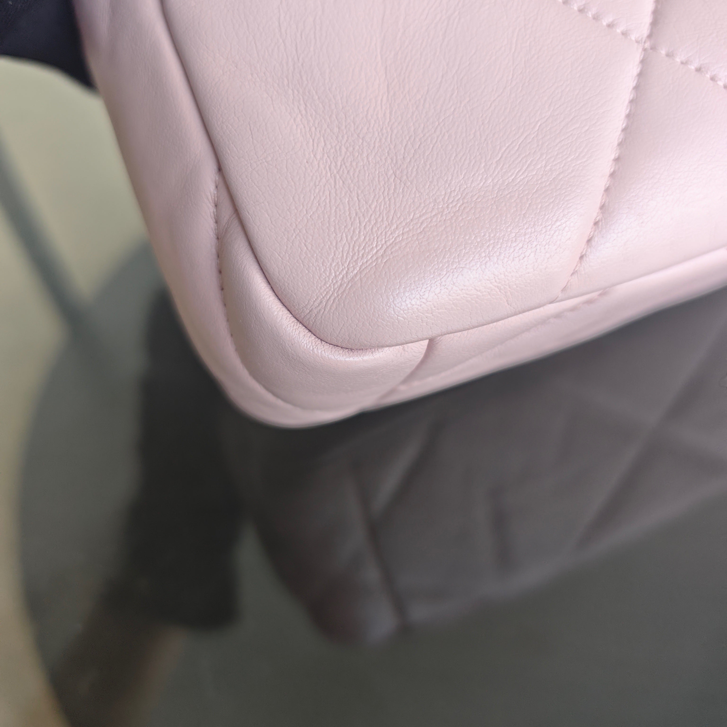 Chanel Small 19 Bag C19 Quilted Light Pink Two Tone Golden Hardware Series 31