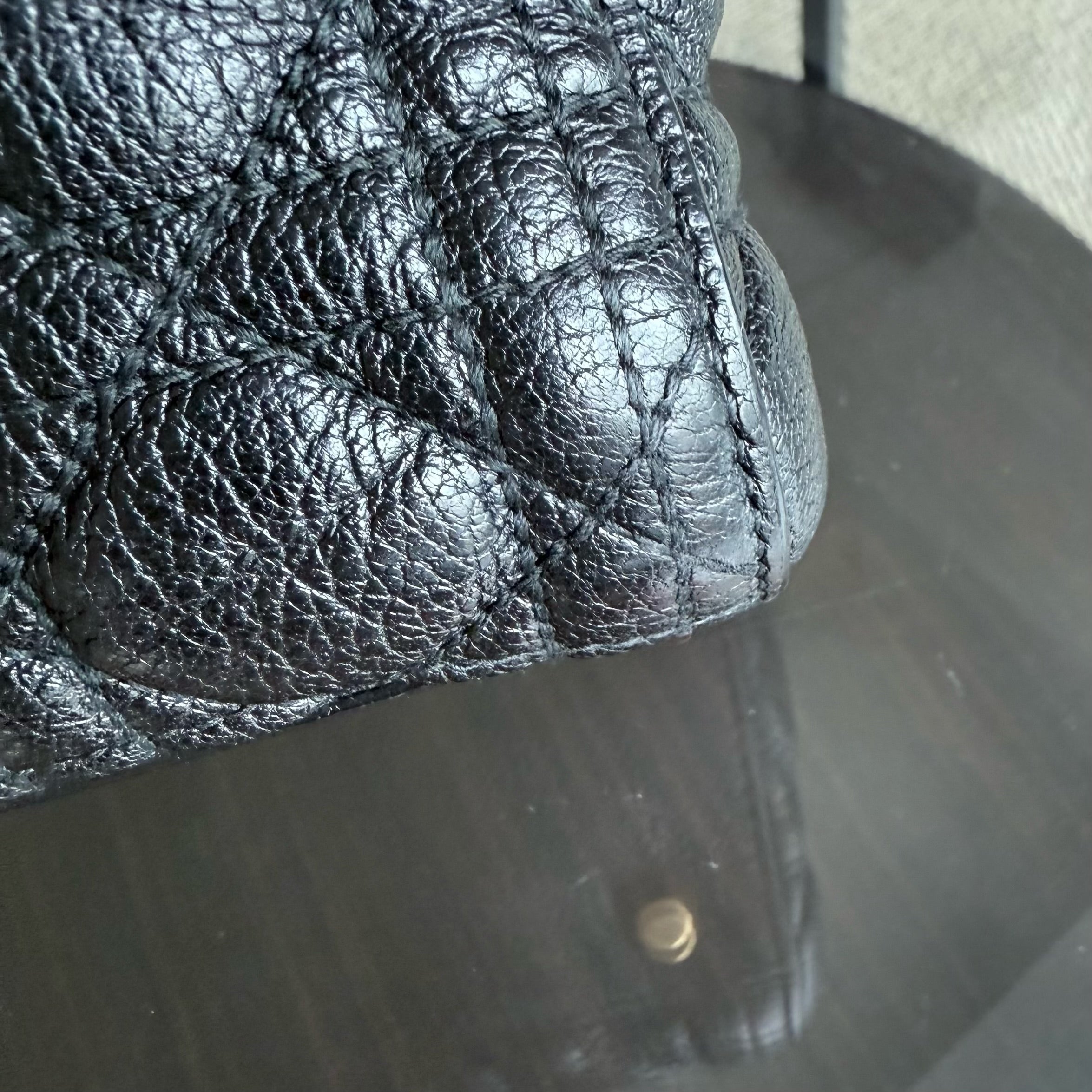 DIor Lady Large - Cannage Grained Calfskin Blush Gold Hardware NO STRAP