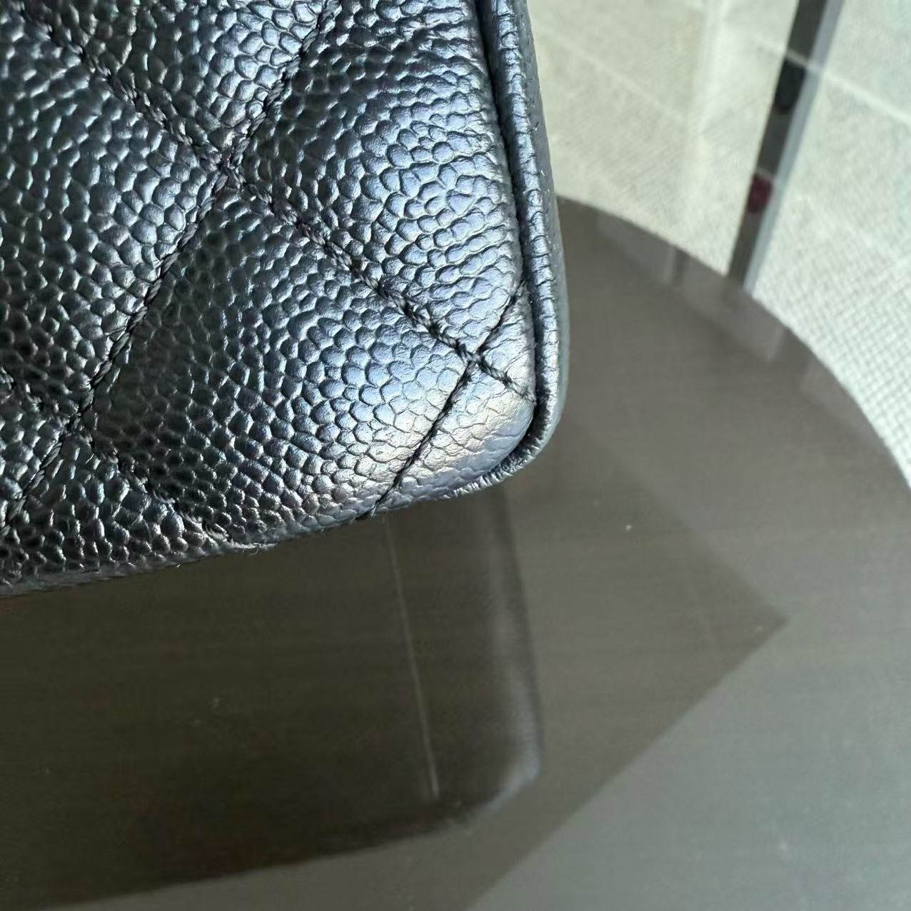 Chanel GST Grand Shopping Tote - Caviar Quilted Black Gold Hardware