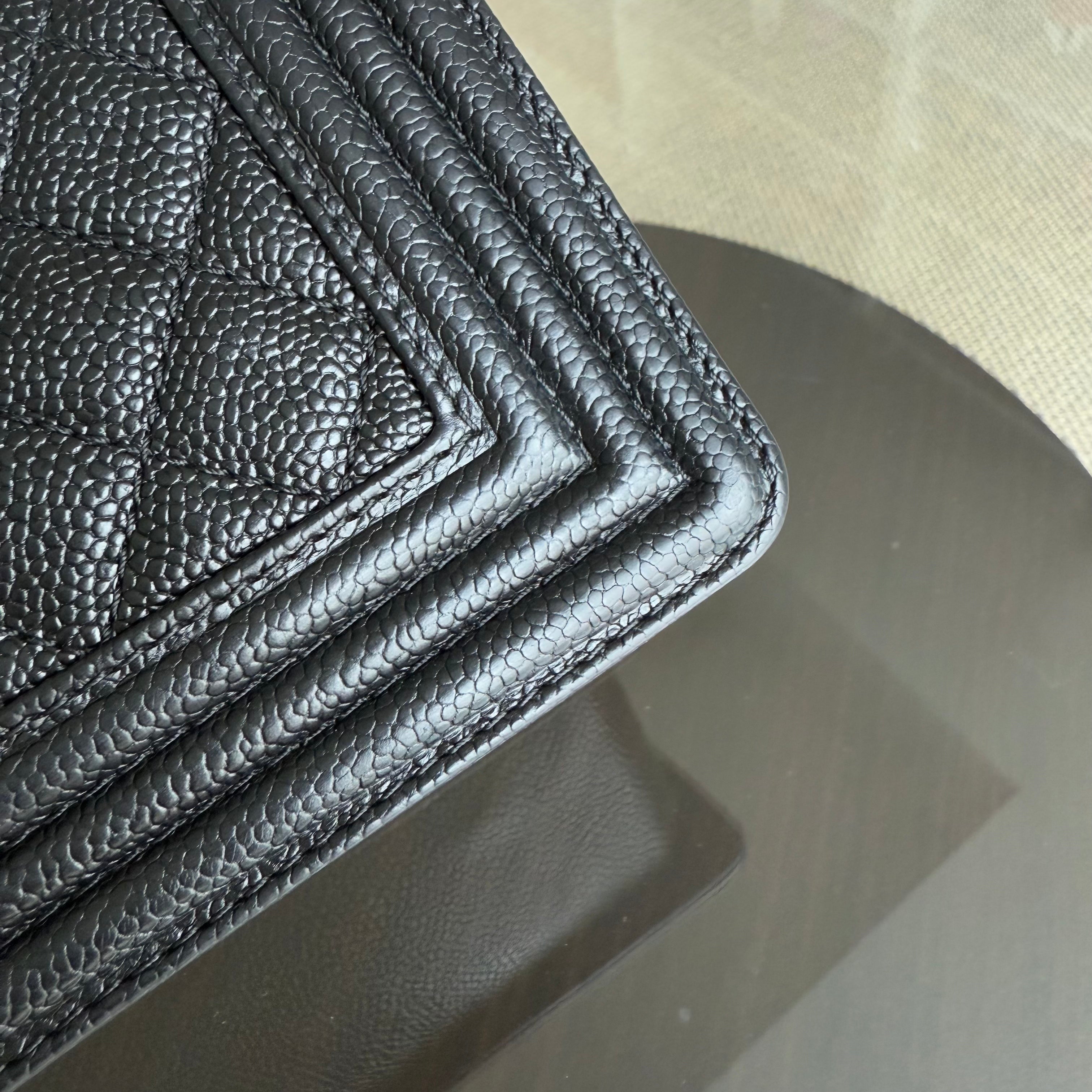 Chanel Boy Small - Caviar 20CM Quilted Black Ruthenium Silver Hardware Series 23