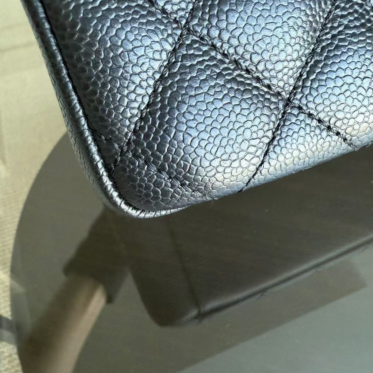 Chanel GST Grand Shopping Tote - Caviar Quilted Black Gold Hardware