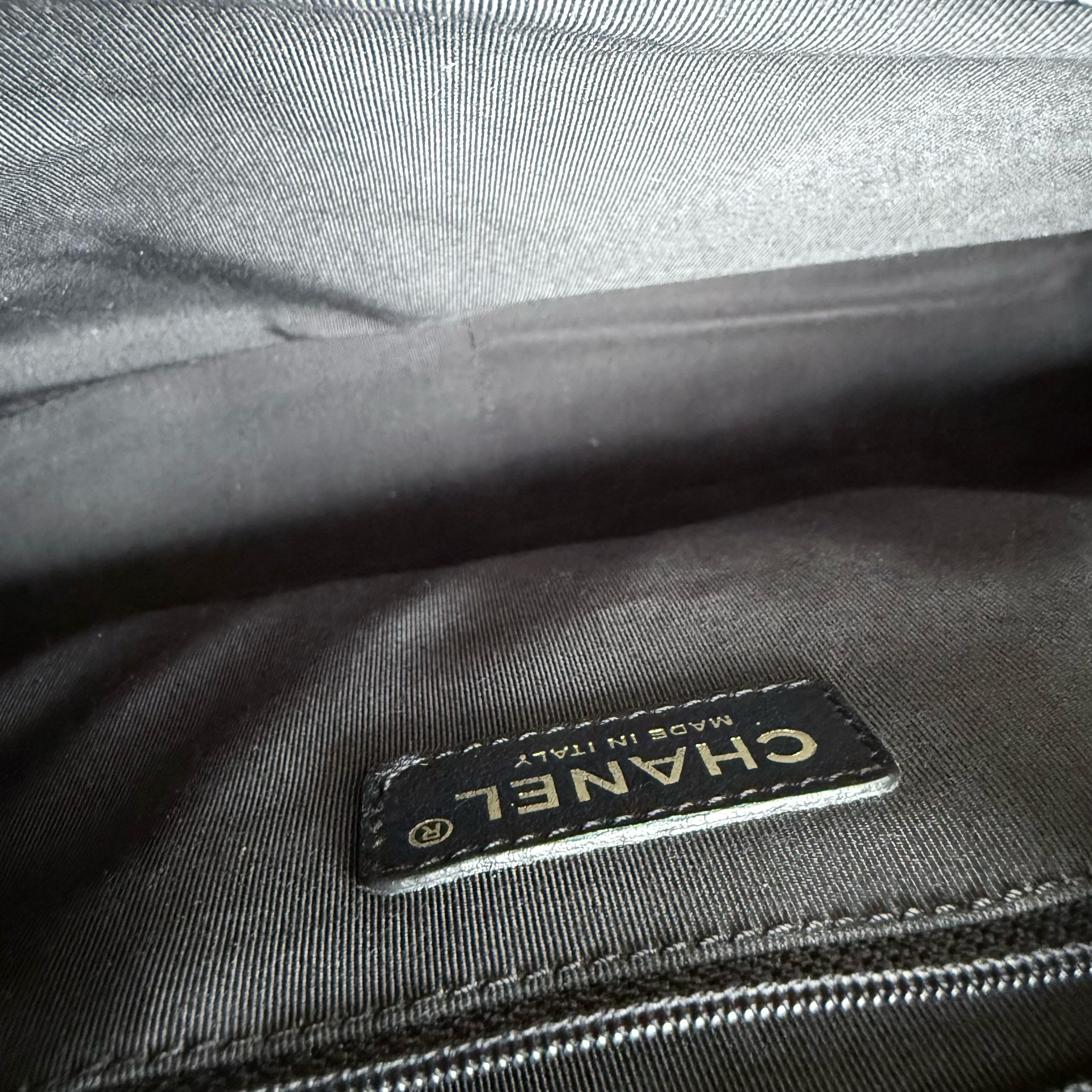 Chanel GST Grand Shopping Tote - Caviar Quilted Black Gold Hardware Series 11