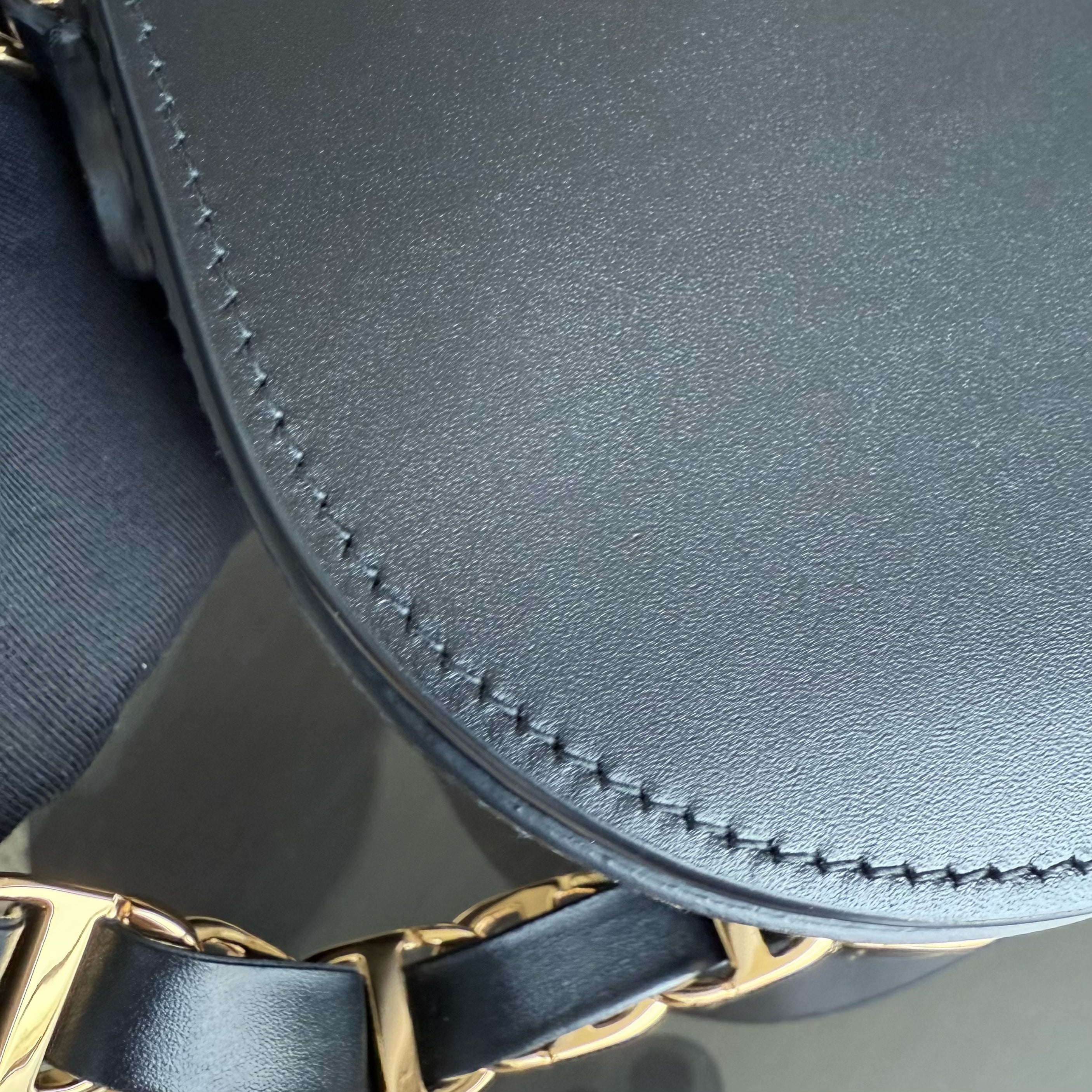 Dior CD Signature Bag - Black Calfskin Gold Hardware