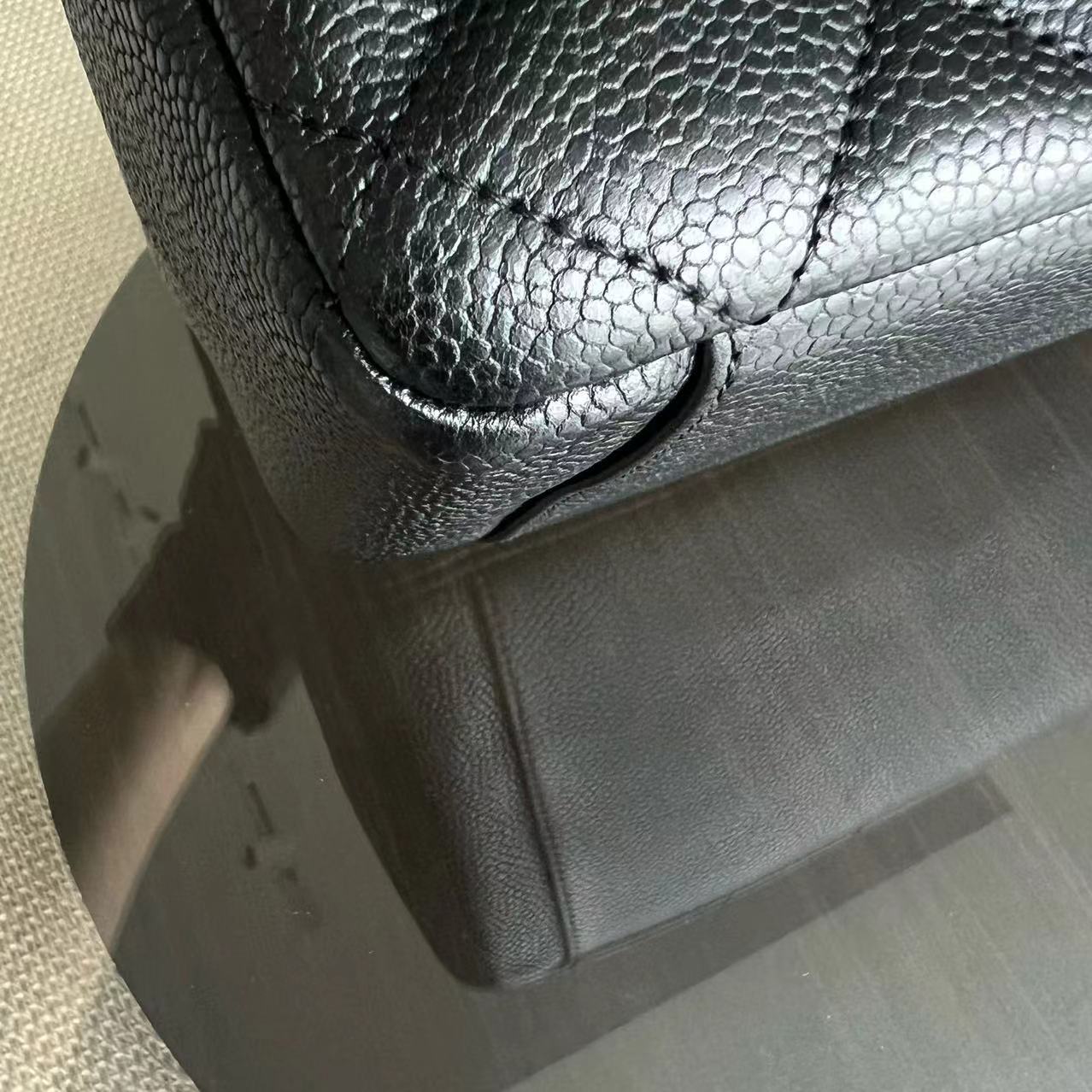 Caviar GST Grand Shopping Tote Quilted Black Golden Hardware Series 12