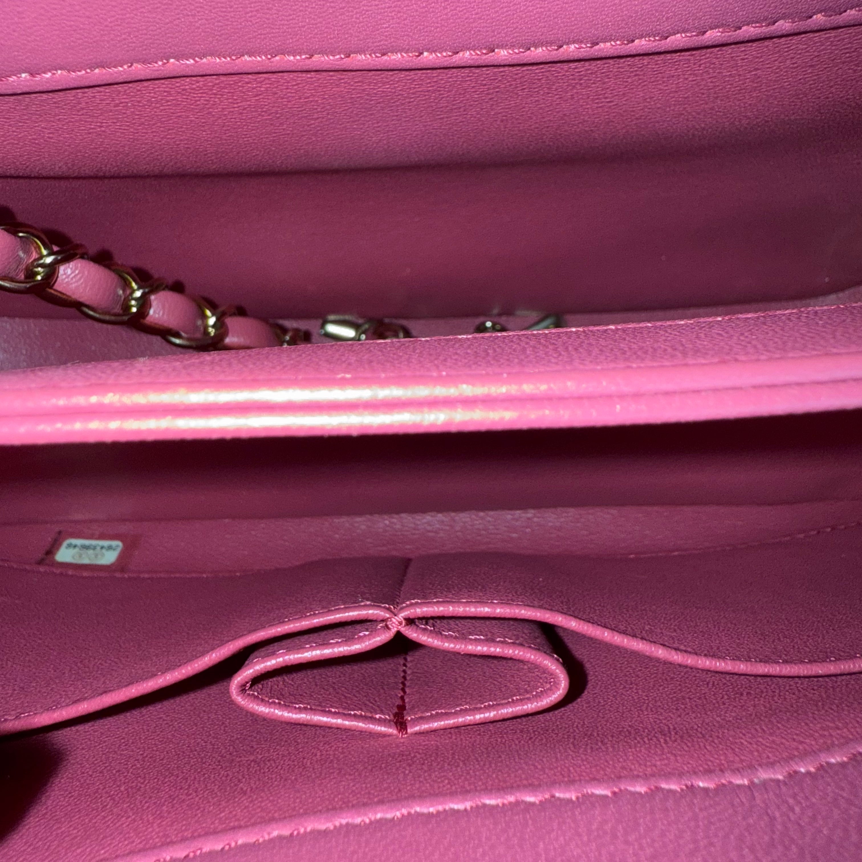 Chanel Trendy CC Small - Quilted Lambskin Hot Pink Gold Hardware Series 24