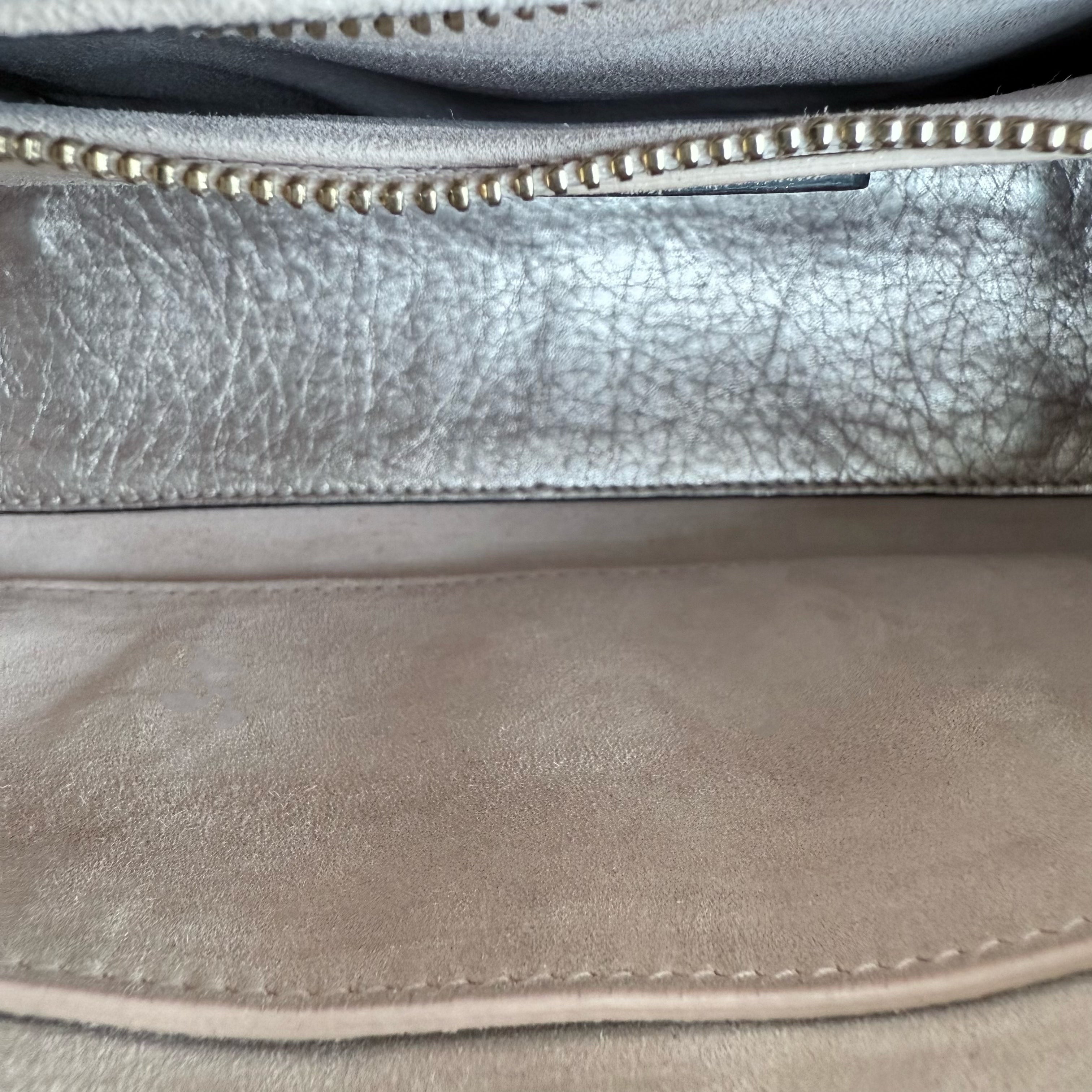 Dior Lady Small - Cannage Clafskin Rose Gold Metallic Gold Hardware
